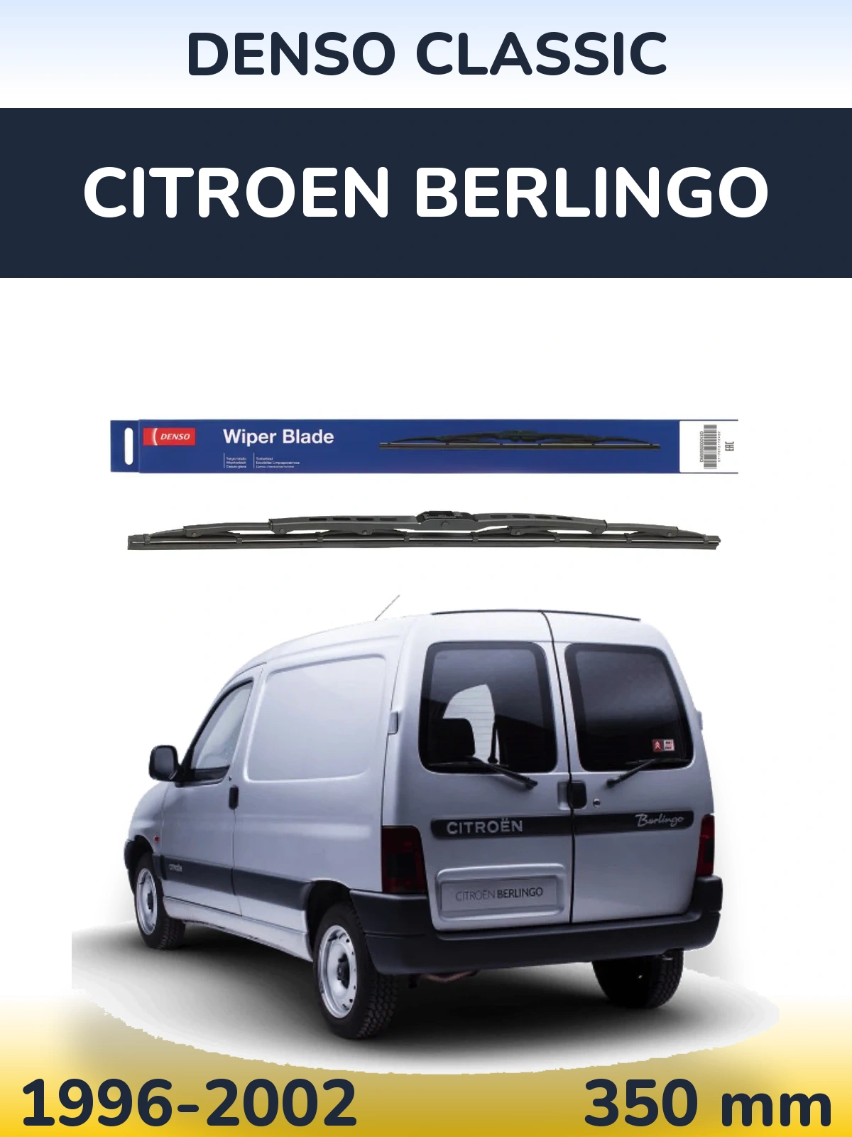 Zadní stěrač Denso Classic 350 mm pro Citroen Berlingo 1996-2002