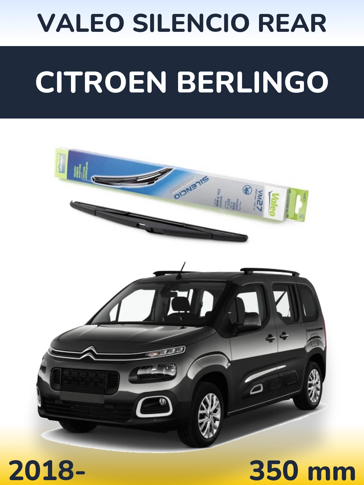 Zadní stěrač Valeo Silencio Rear 350 mm pro Citroen Berlingo 2018-2026