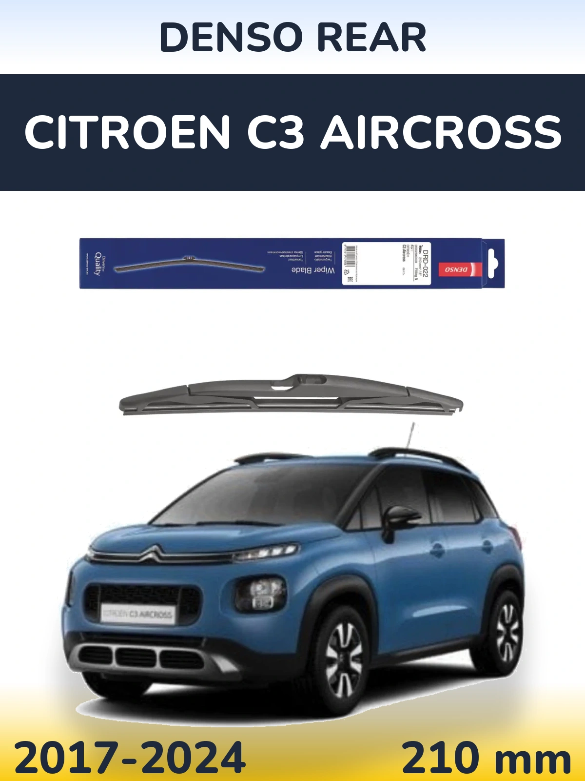 Zadní stěrač Denso Rear 210 mm pro Citroen C3 Aircross 2017-2024