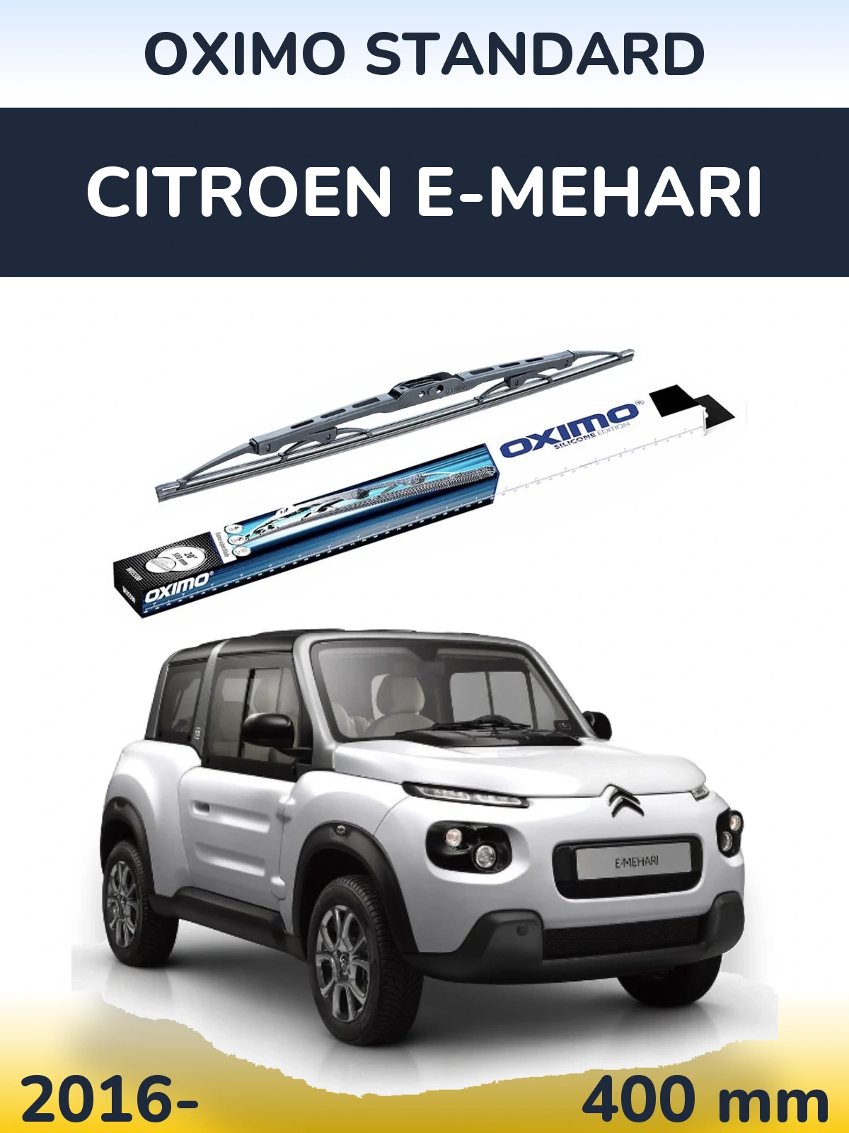 Přední stěrač Oximo Standard 400 mm pro Citroen E-Mehari 2016-2026