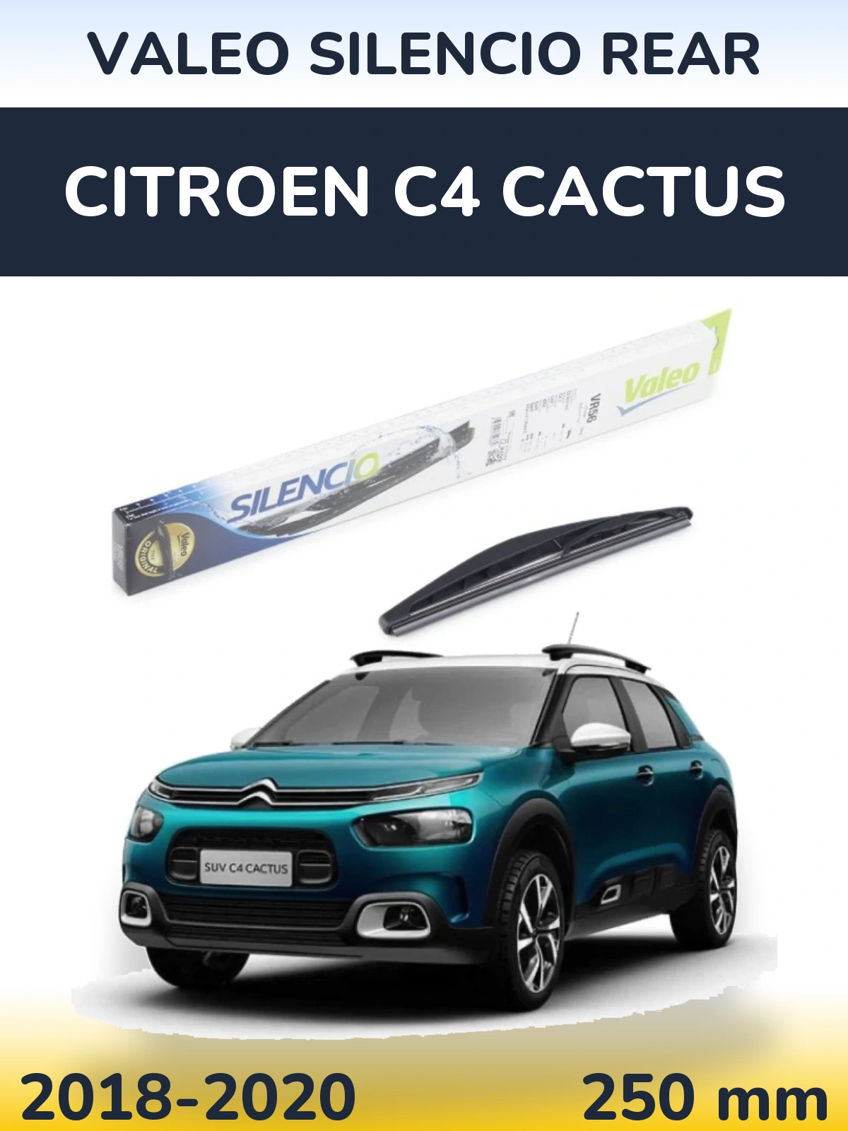 Zadní stěrač Valeo Silencio Rear 240 mm pro Citroen C4 Cactus 2018-2020