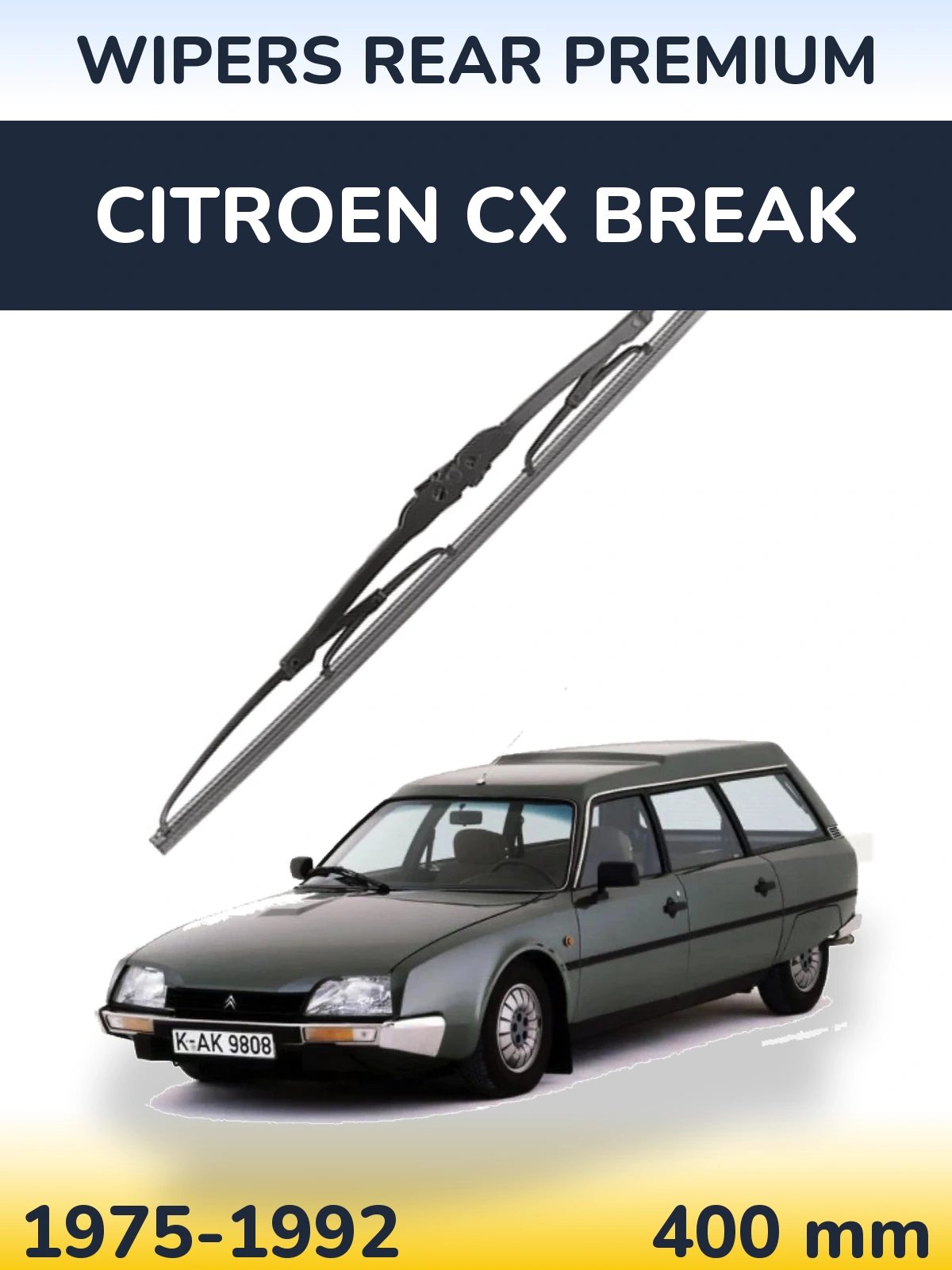 Zadní stěrač WIPERS REAR PREMIUM 400 mm pro Citroen CX Break 1975-1992