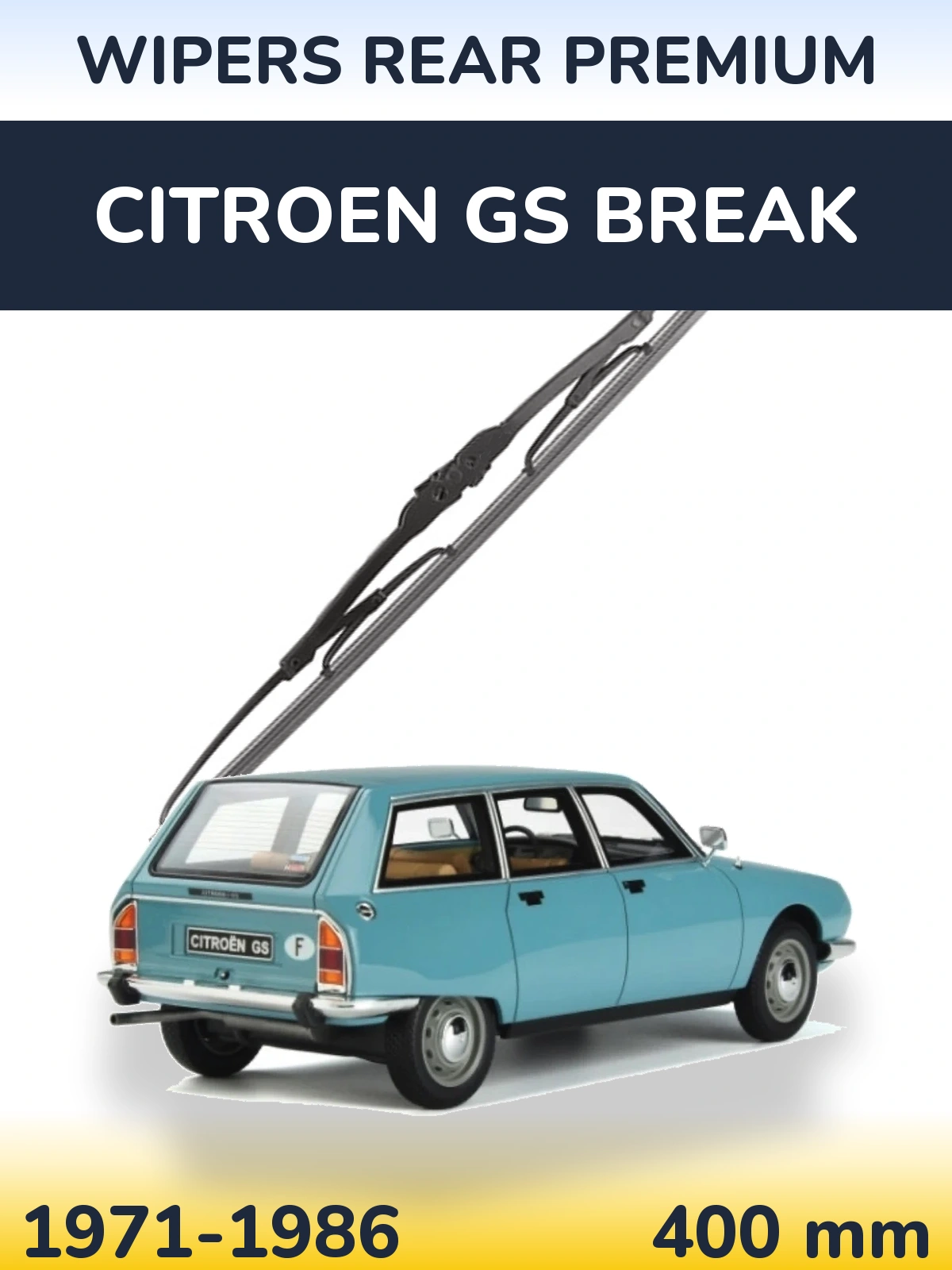 Zadní stěrač WIPERS REAR PREMIUM 400 mm pro Citroen GS Break 1971-1986