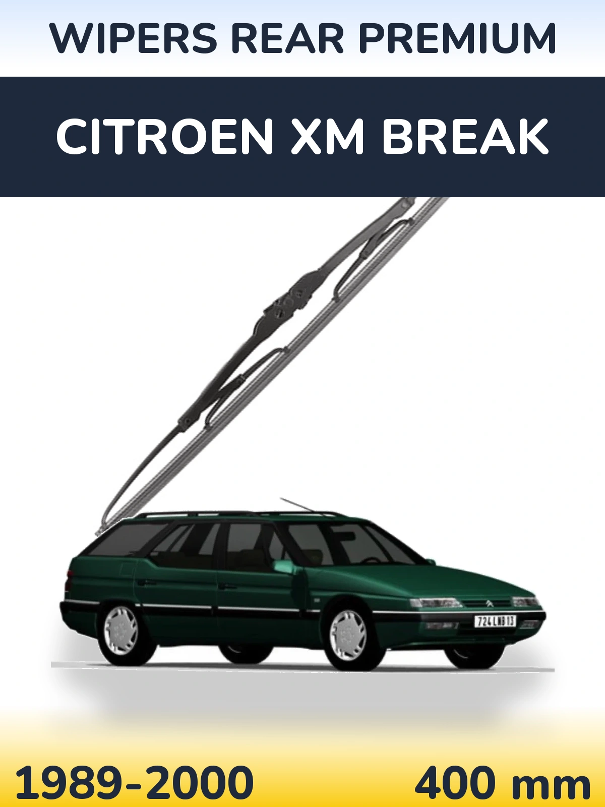 Zadní stěrač WIPERS REAR PREMIUM 400 mm pro Citroen XM Break 1989-2000