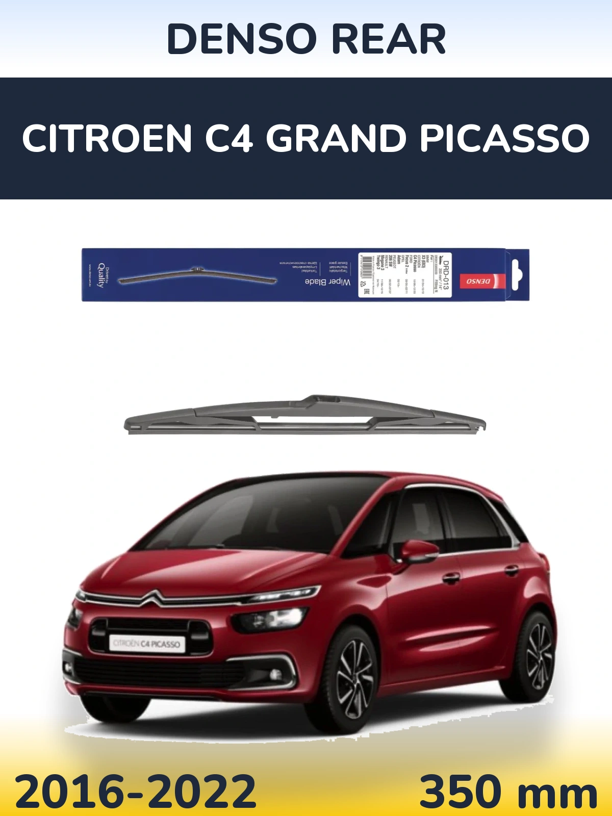 Zadní stěrač Denso Rear 350 mm pro Citroen C4 Grand Picasso 2016-2022