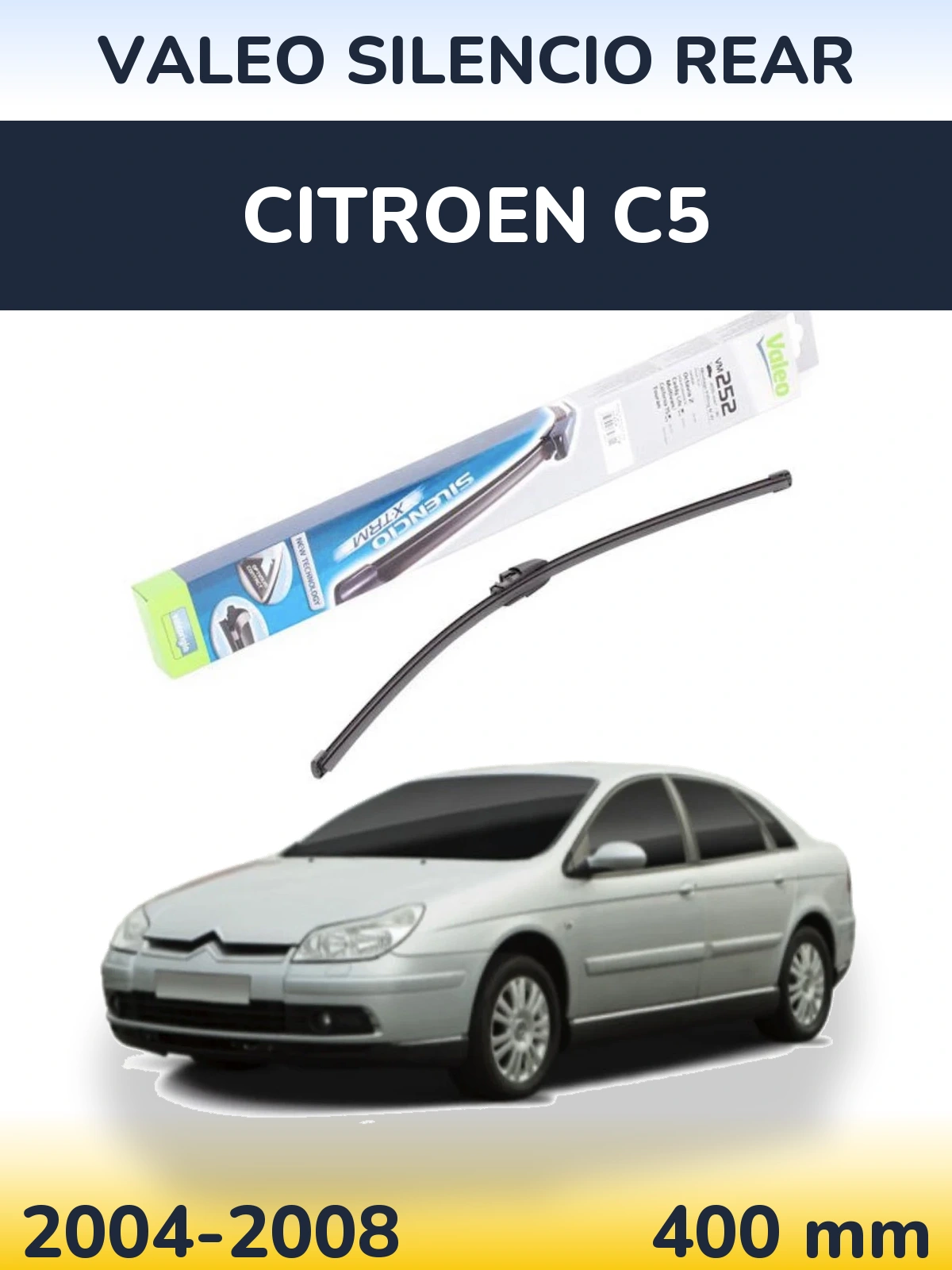 Zadní stěrač Valeo Silencio Rear 404 mm pro Citroen C5 2004-2008