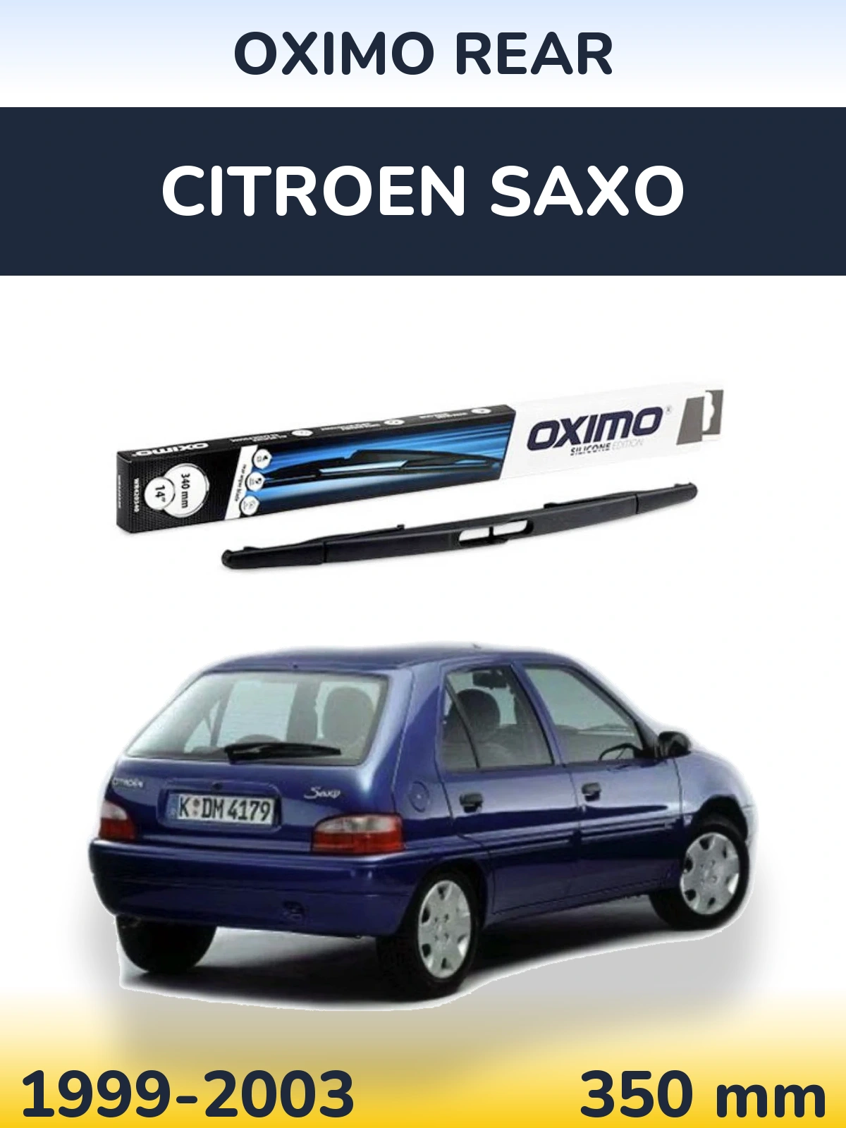 Zadní stěrač Oximo Rear 350 mm pro Citroen Saxo 1999-2003