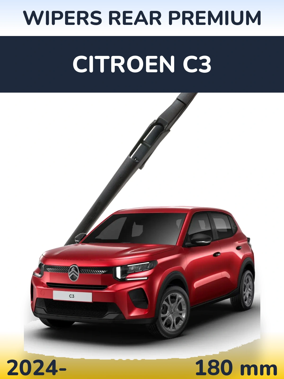 Задня щітка WIPERS REAR PREMIUM 180 мм для Citroen C3 2024-2026