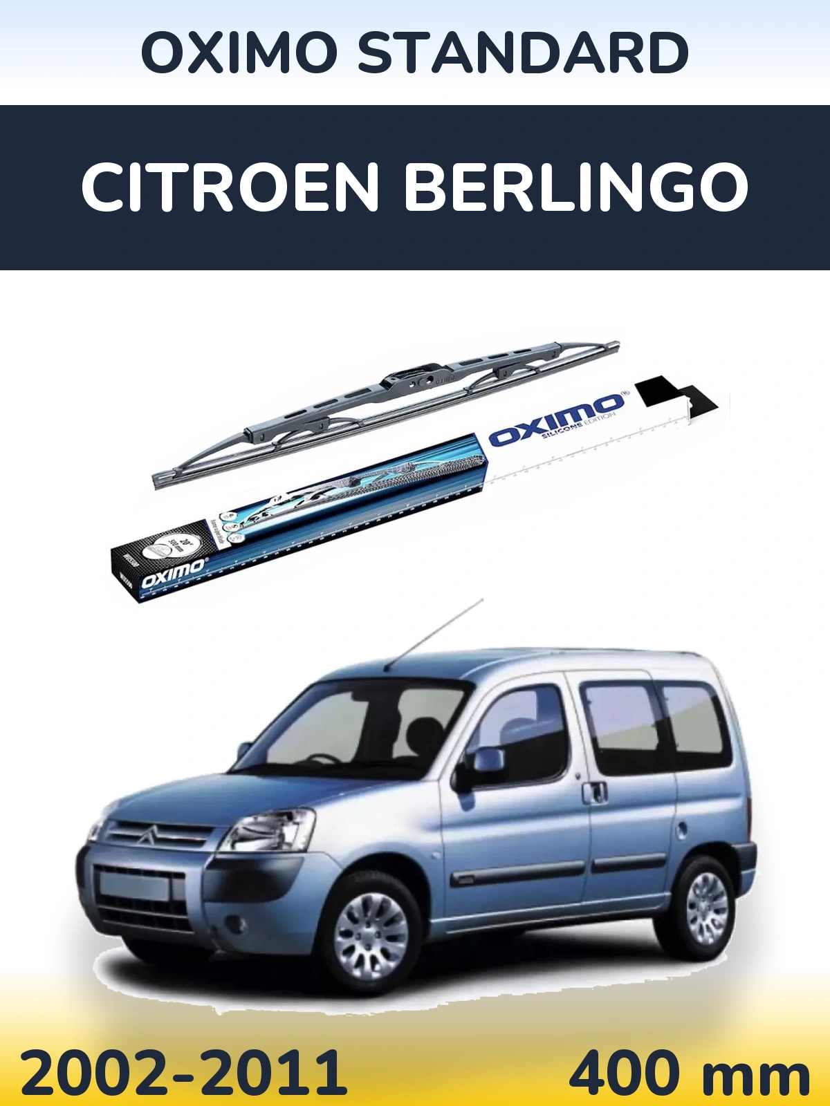Zadní stěrač Oximo Standard 400 mm pro Citroen Berlingo 2002-2011