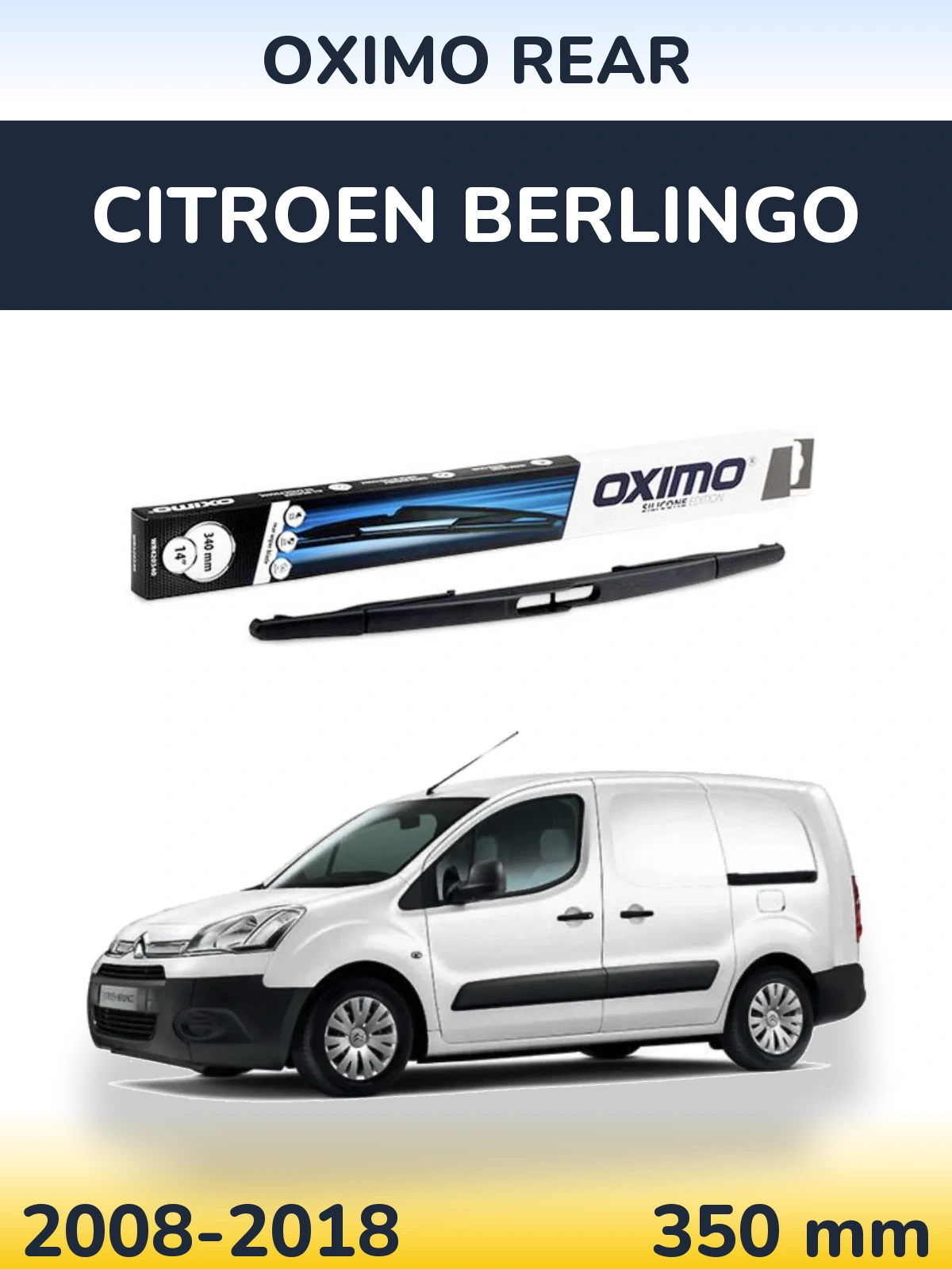 Zadní stěrač Oximo Rear 350 mm pro Citroen Berlingo 2008-2018