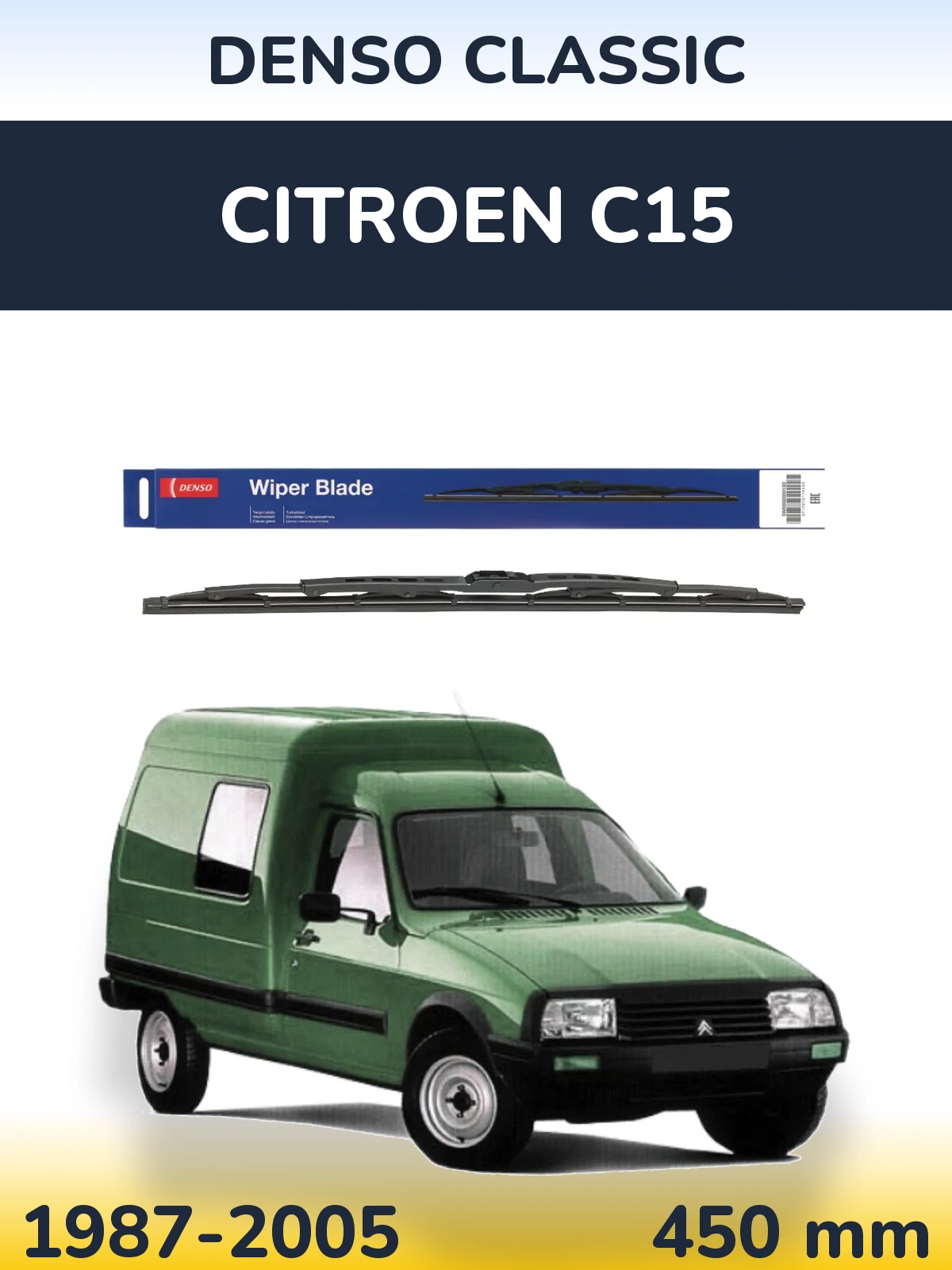 Přední stěrač Denso Classic 450 mm pro Citroen C15 1987-2005