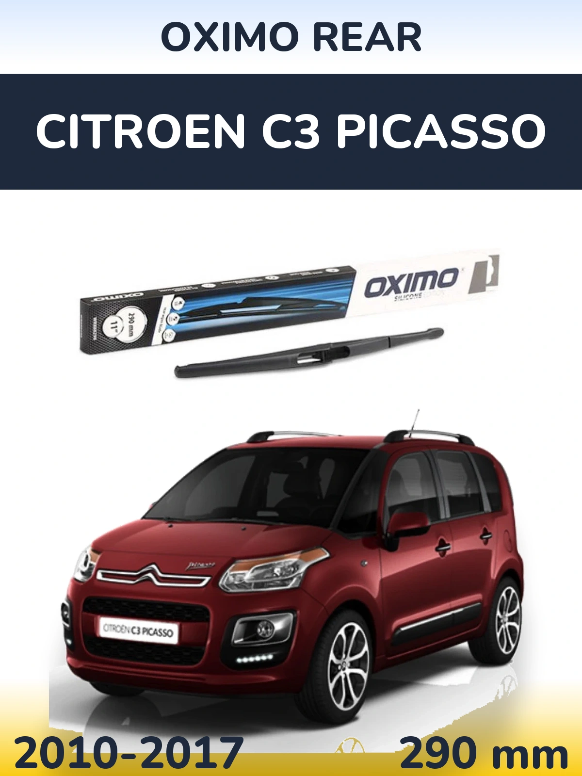 Zadní stěrač Oximo Rear 290 mm pro Citroen C3 Picasso 2010-2017