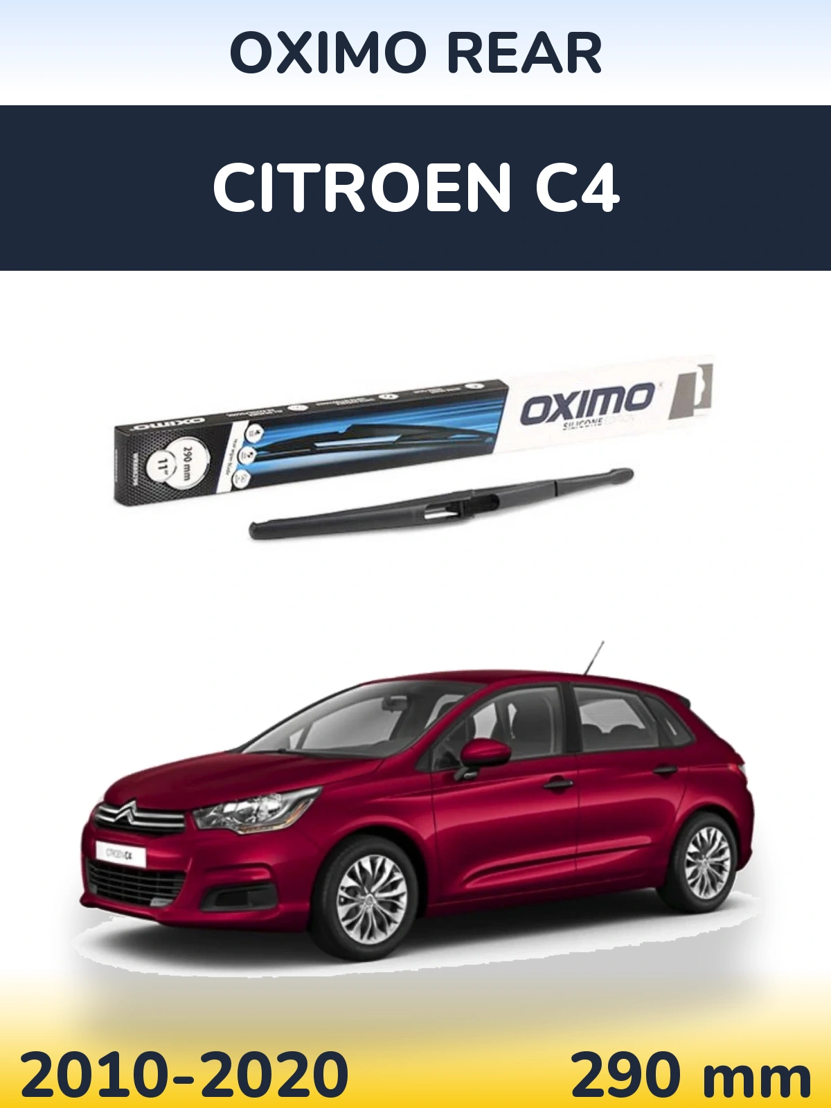 Zadní stěrač Oximo Rear 290 mm pro Citroen C4 2010-2020