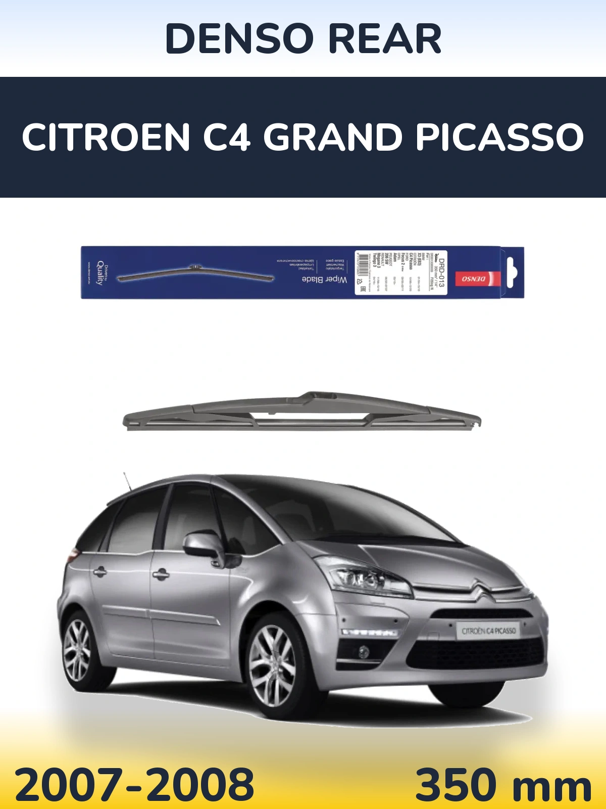 Zadní stěrač Denso Rear 350 mm pro Citroen C4 Grand Picasso 2007-2008