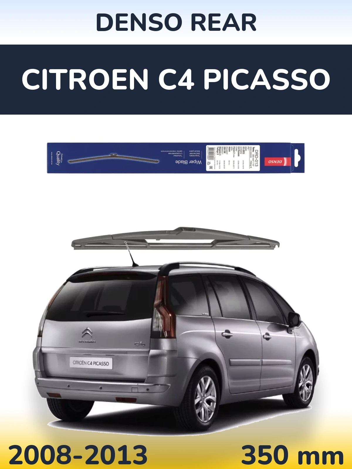 Zadní stěrač Denso Rear 350 mm pro Citroen C4 Picasso 2008-2013