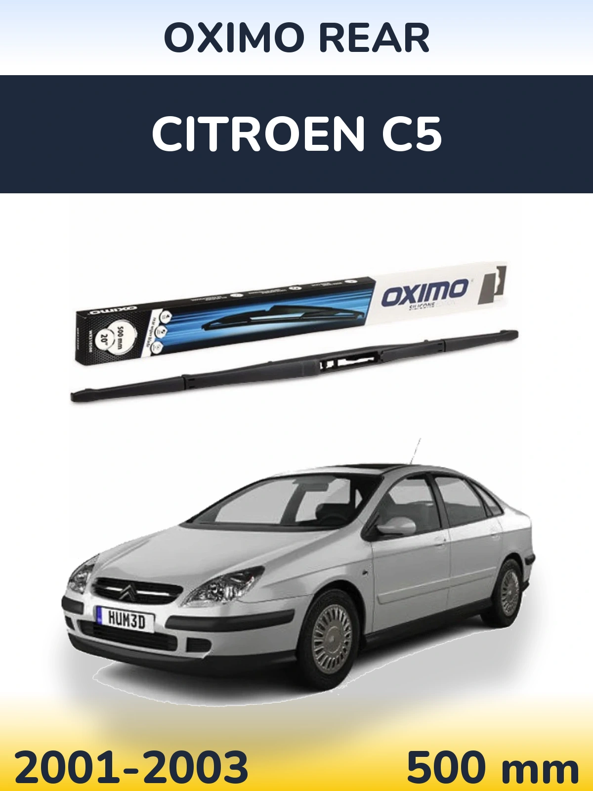 Zadní stěrač Oximo Rear 500 mm pro Citroen C5 2001-2003