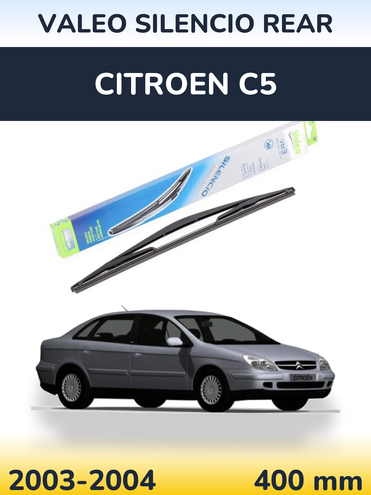 Zadní stěrač Valeo Silencio Rear 400 mm pro Citroen C5 2003-2004