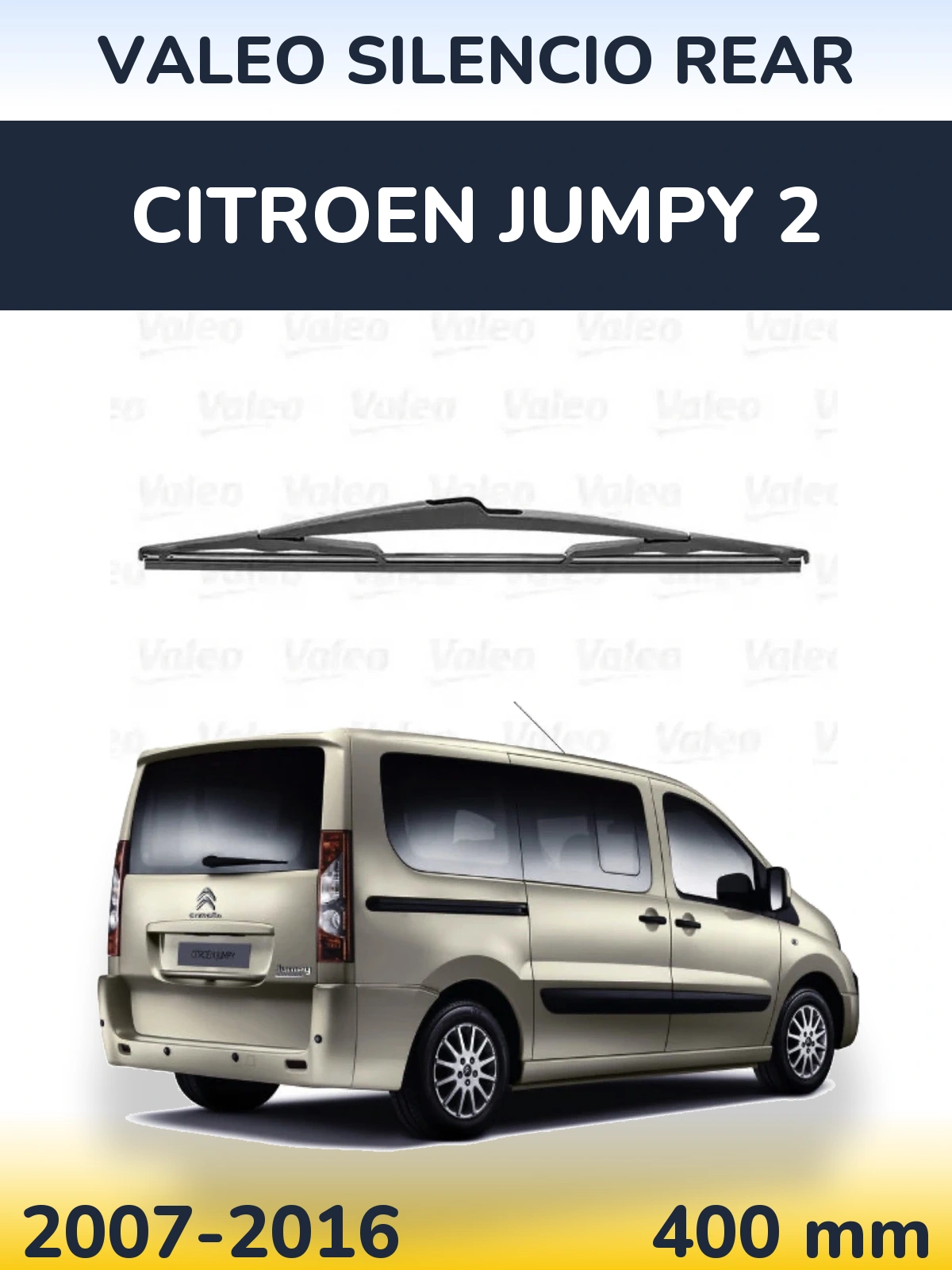 Zadní stěrač Valeo Silencio Rear 400 mm pro Citroen Jumpy 2 2007-2016