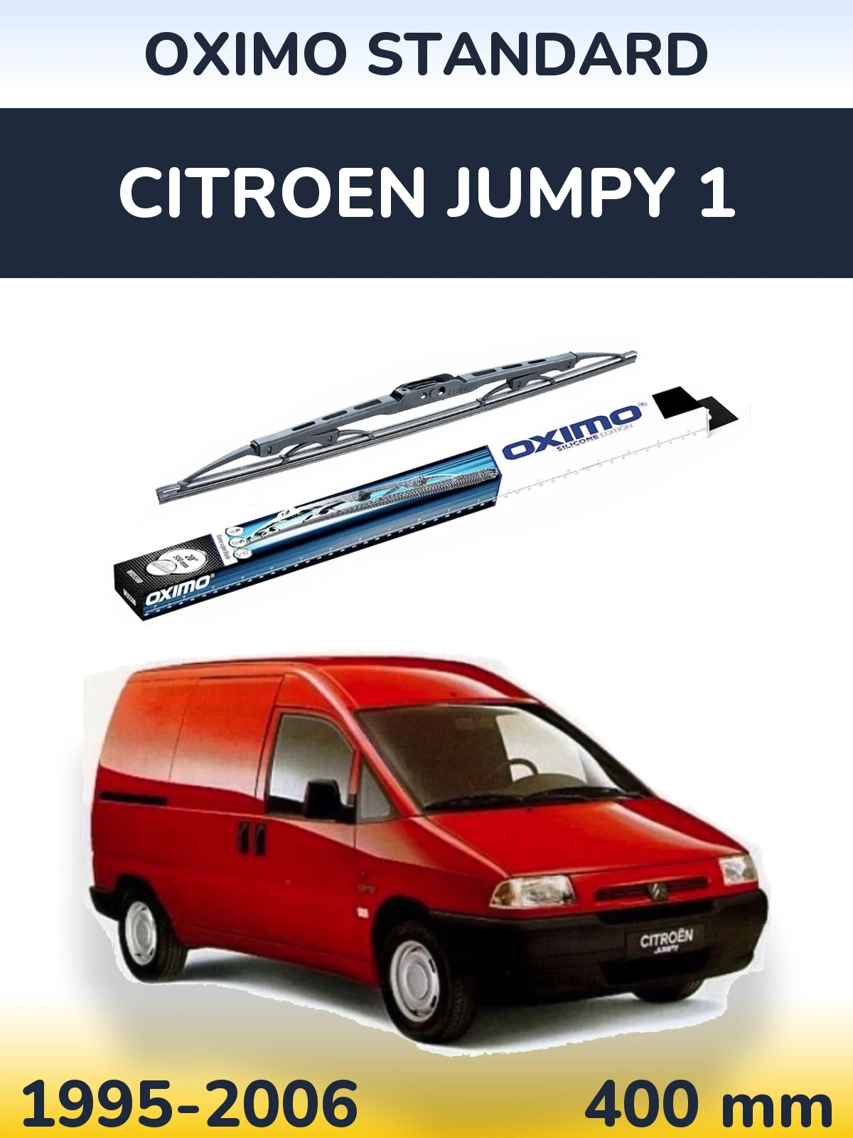 Zadní stěrač Oximo Standard 400 mm pro Citroen Jumpy 1 1995-2006