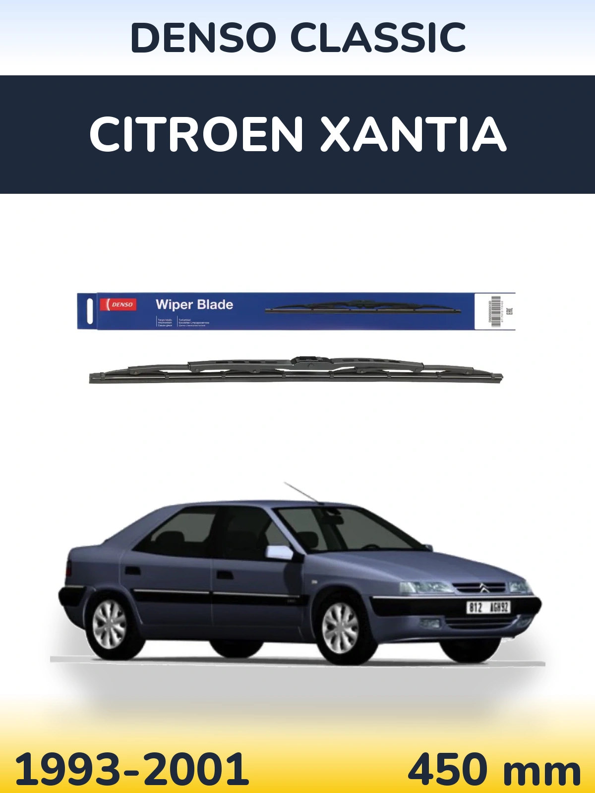 Задний дворник Denso Classic 450 мм для Citroen Xantia 1993-2001