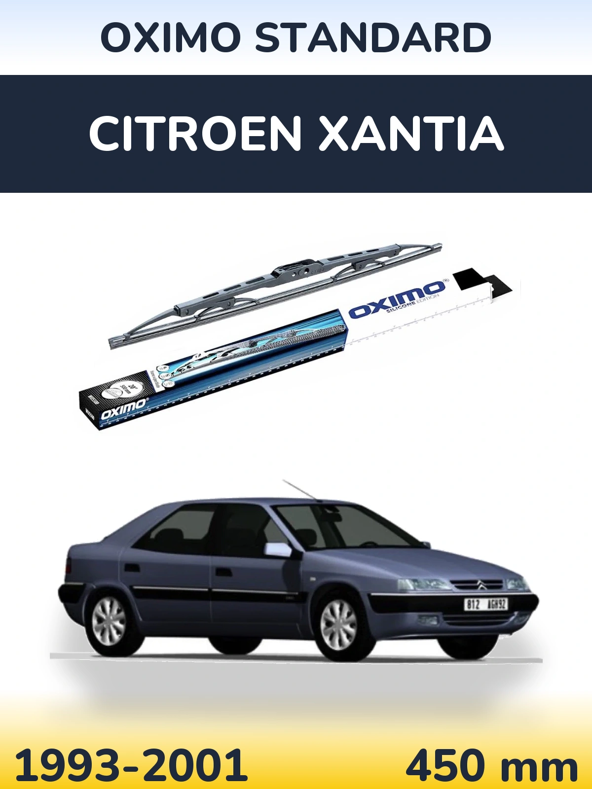 Zadní stěrač Oximo Standard 450 mm pro Citroen Xantia 1993-2001