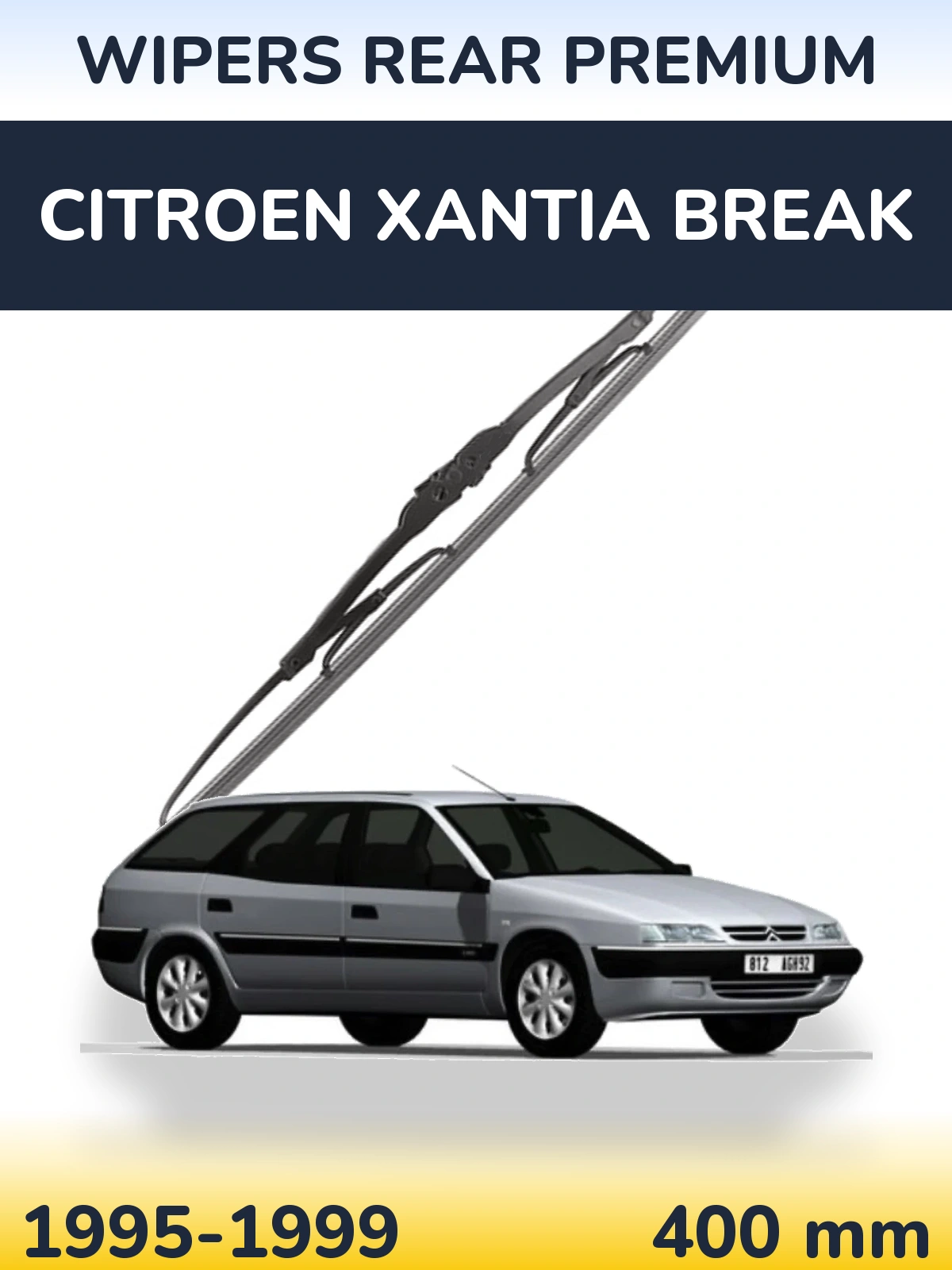 Zadní stěrač WIPERS REAR PREMIUM 400 mm pro Citroen Xantia Break 1995-1999