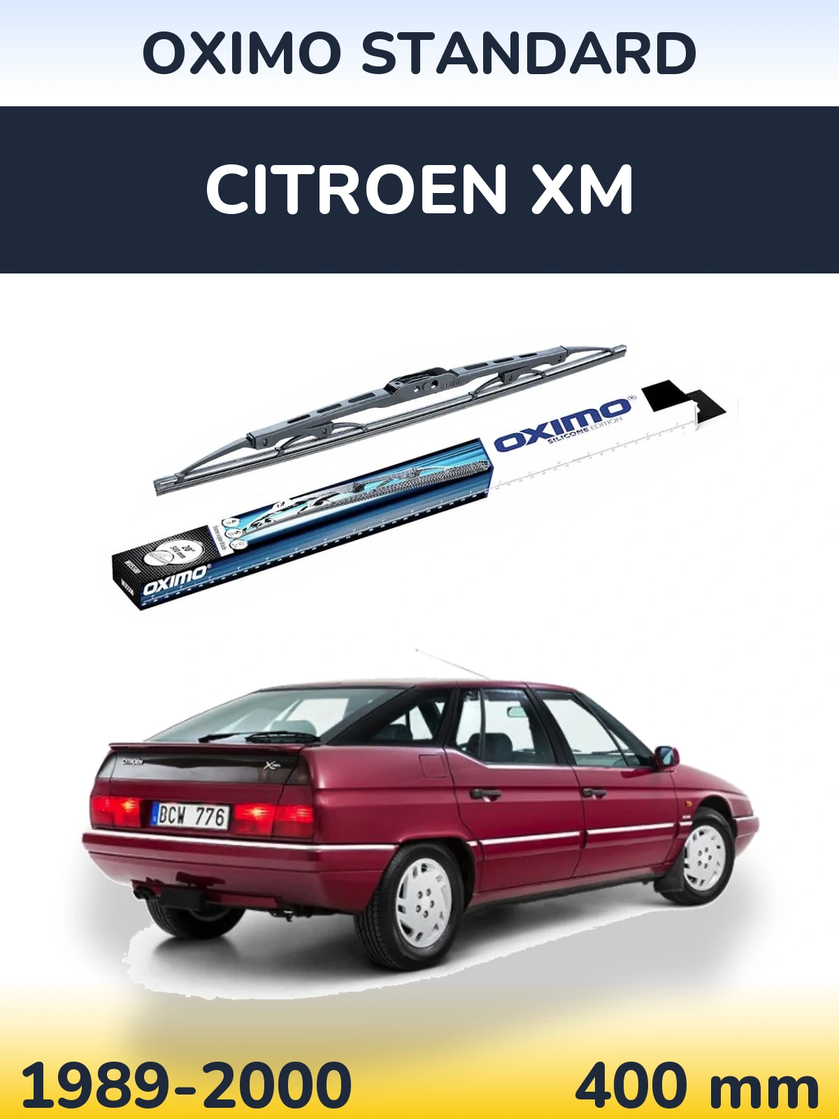 Zadní stěrač Oximo Standard 400 mm pro Citroen XM 1989-2000