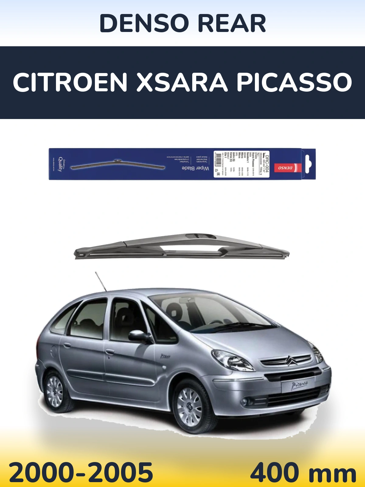 Zadní stěrač Denso Rear 400 mm pro Citroen Xsara Picasso 2000-2005
