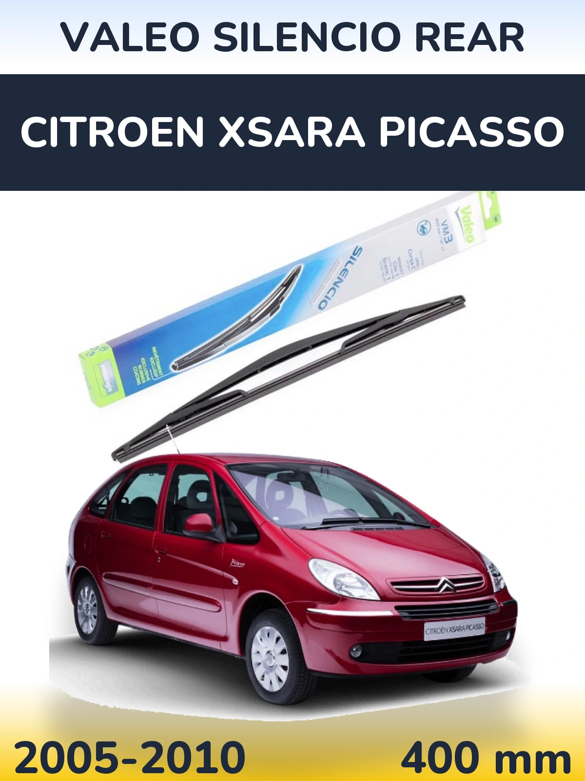 Задня щітка Valeo Silencio Rear 400 мм для Citroen Xsara Picasso 2005-2010