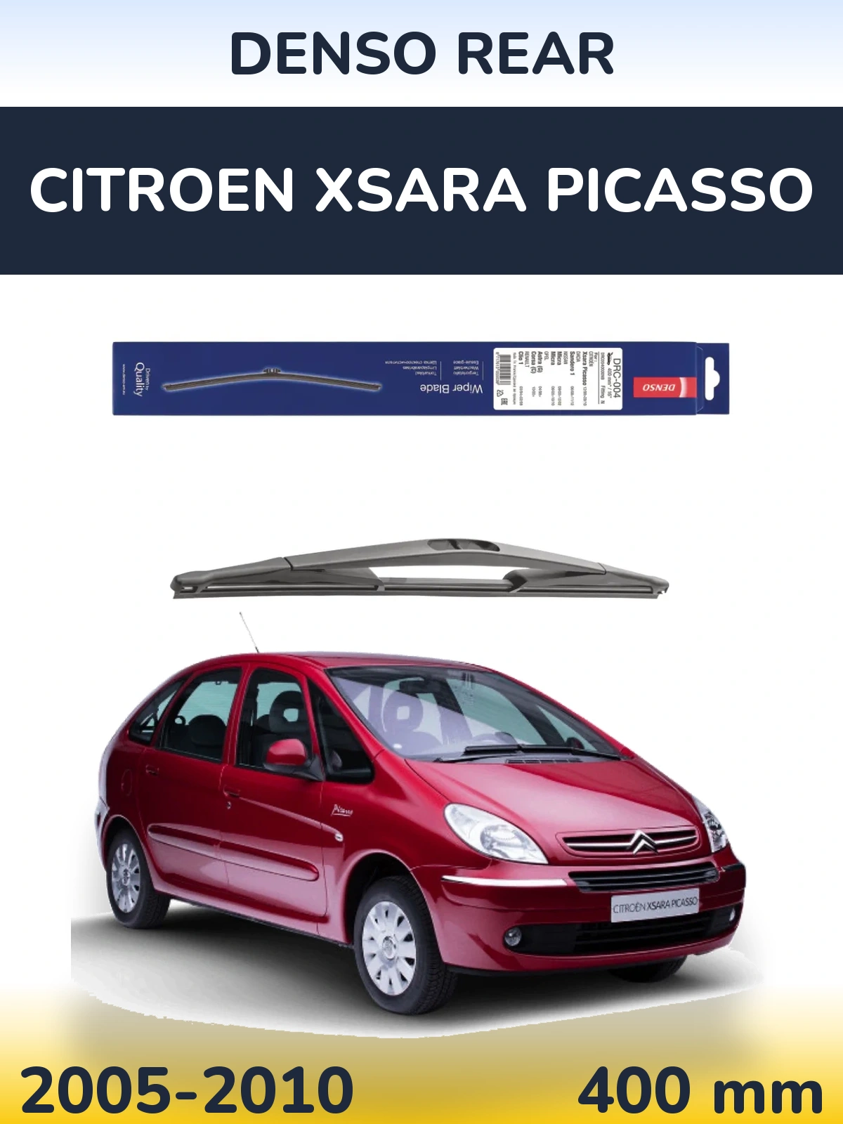 Zadní stěrač Denso Rear 400 mm pro Citroen Xsara Picasso 2005-2010