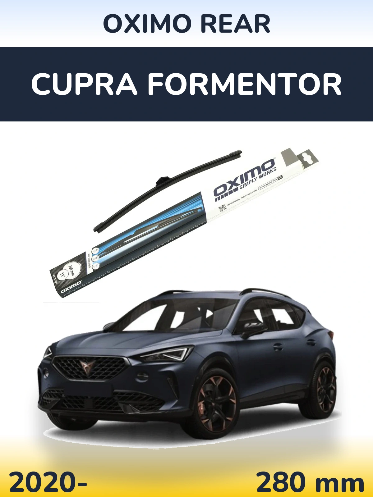 Задня щітка Oximo Rear 280 мм для Cupra Formentor 2020-2026