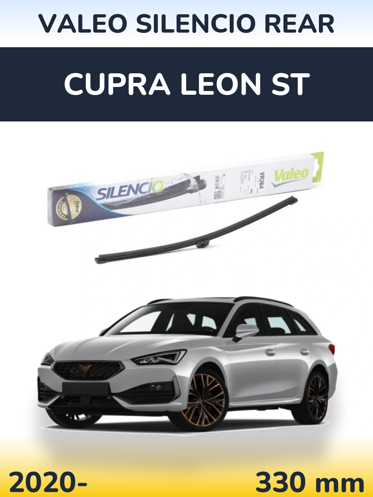 Zadní stěrač Valeo Silencio Rear 320 mm pro Cupra Leon ST 2020-2026