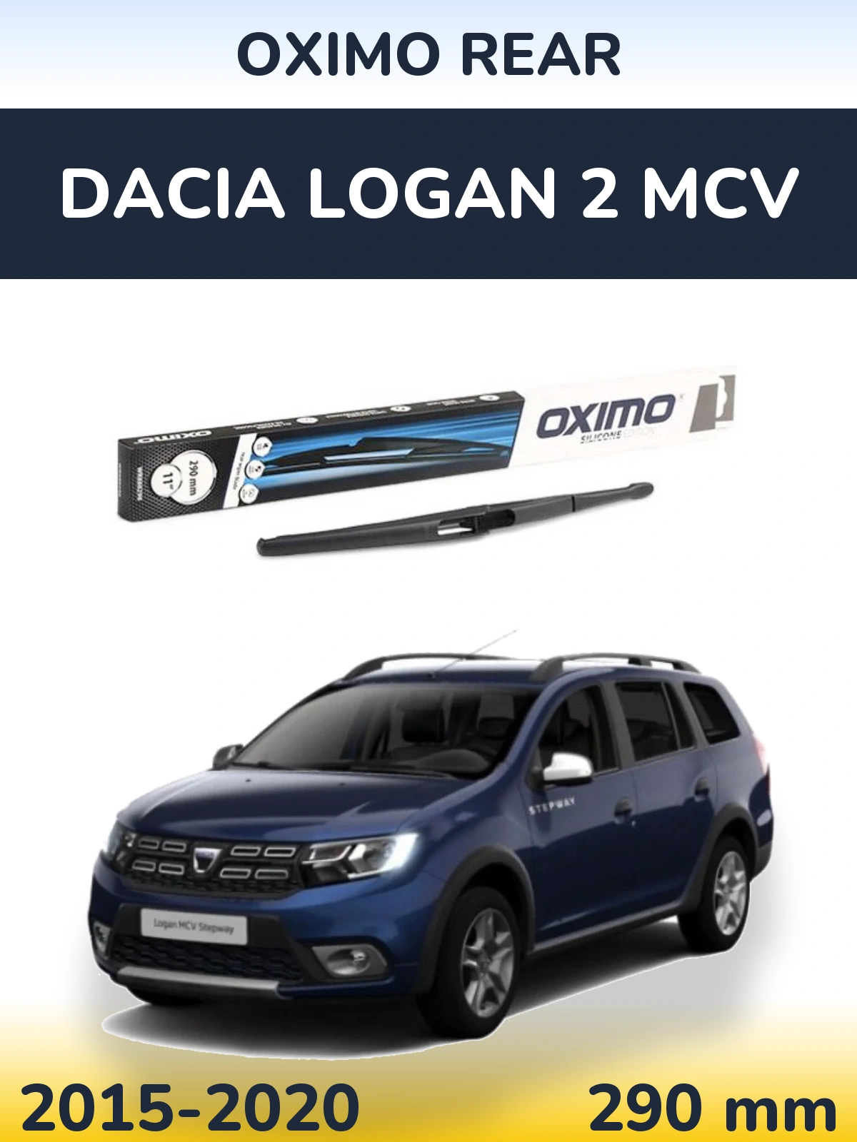 Zadní stěrač Oximo Rear 290 mm pro Dacia Logan 2 MCV 2015-2020