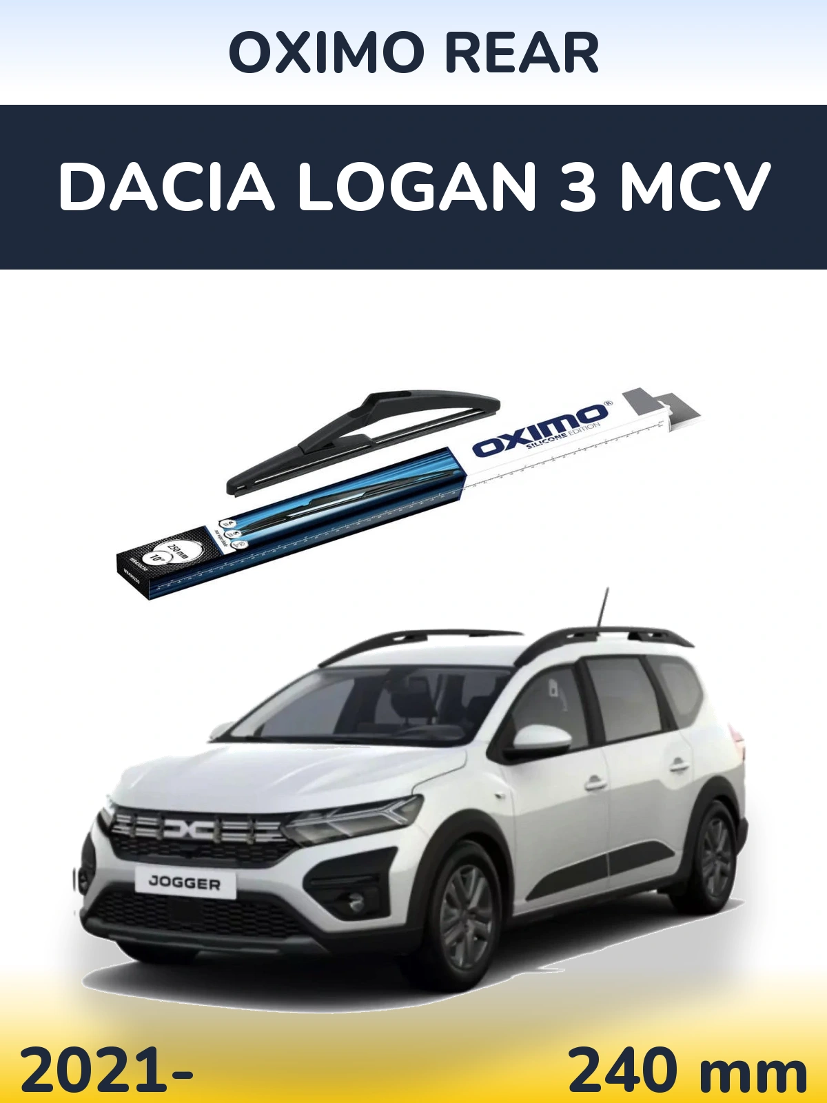 Zadní stěrač Oximo Rear 250 mm pro Dacia Logan 3 MCV 2021-2026
