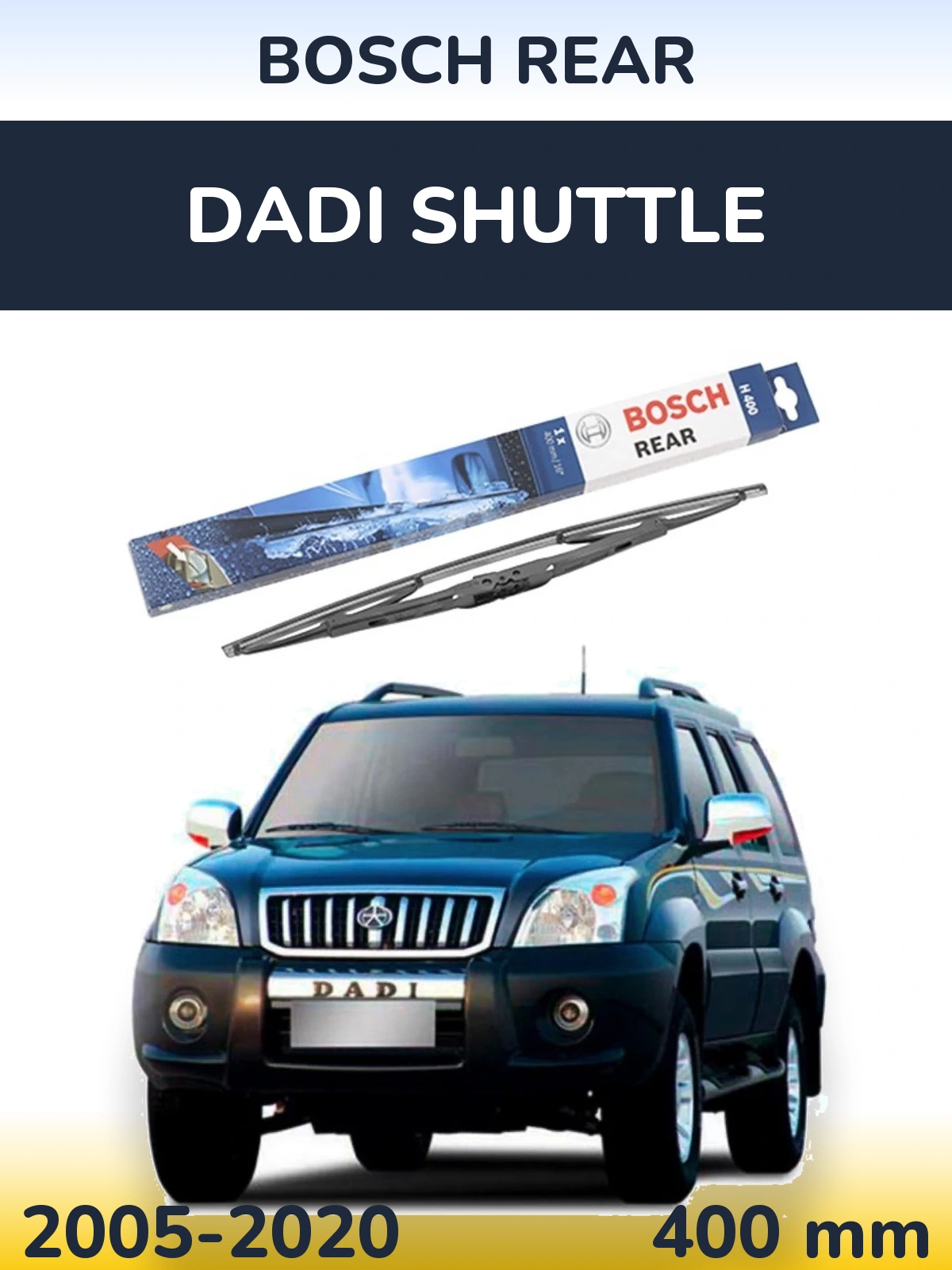 Zadní stěrač BOSCH Rear 400 mm pro Dadi Shuttle 2005-2020