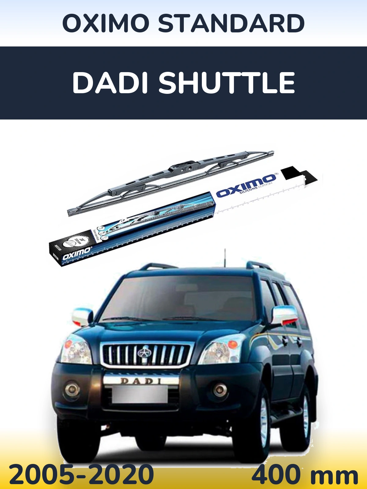 Zadní stěrač Oximo Standard 400 mm pro Dadi Shuttle 2005-2020