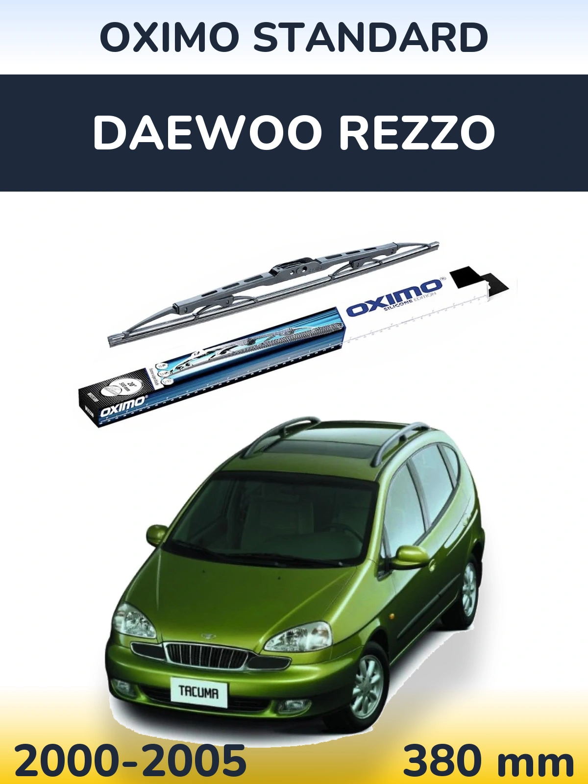 Zadní stěrač Oximo Standard 375 mm pro Daewoo Rezzo 2000-2005