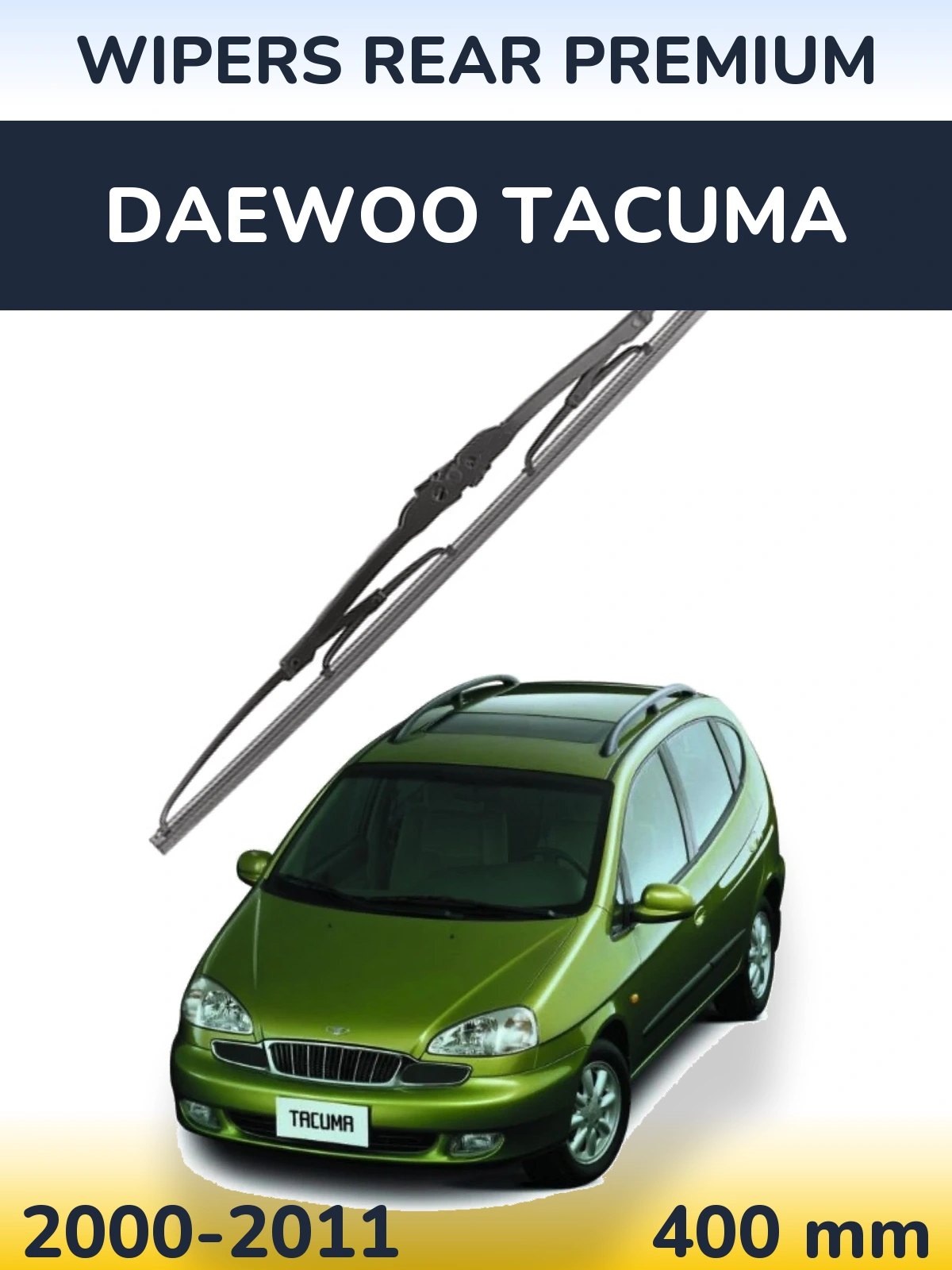 Zadní stěrač WIPERS REAR PREMIUM 400 mm pro Daewoo Tacuma 2000-2011