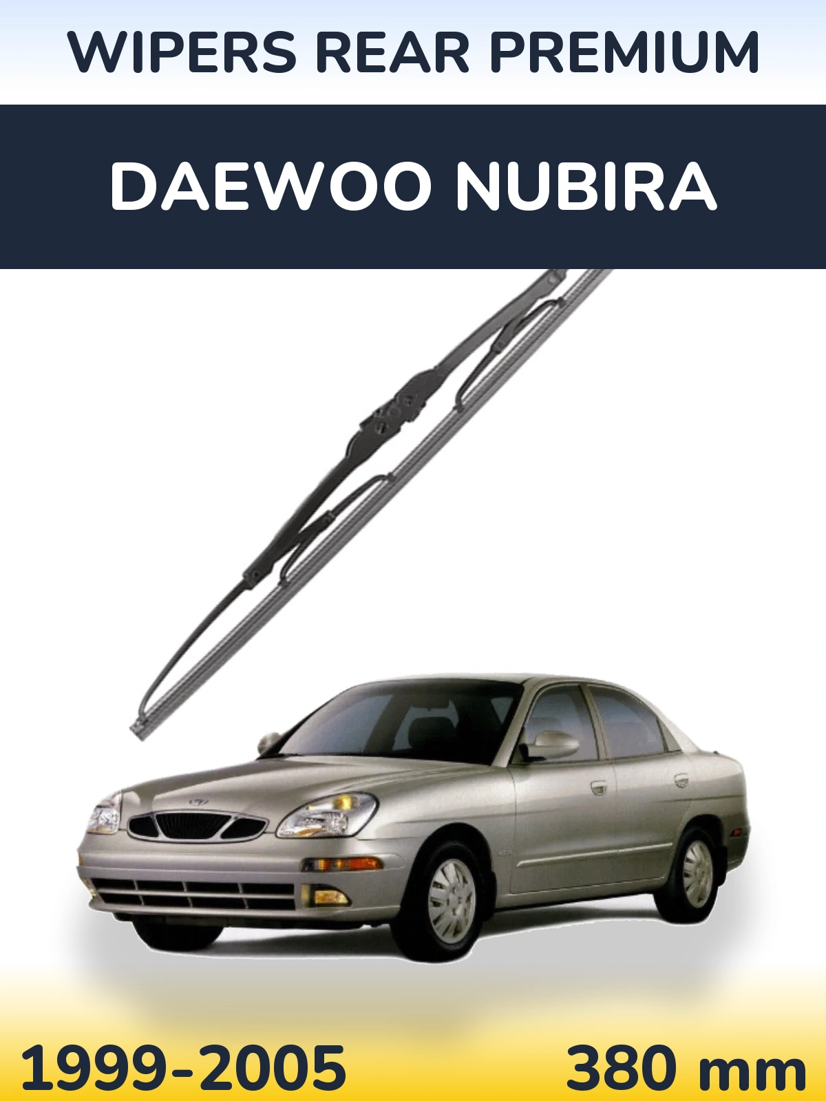 Задня щітка WIPERS REAR PREMIUM 380 мм для Daewoo Nubira 1999-2005