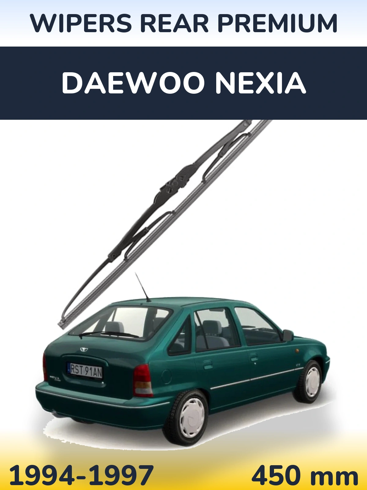 Zadní stěrač WIPERS REAR PREMIUM 450 mm pro Daewoo Nexia 1994-1997