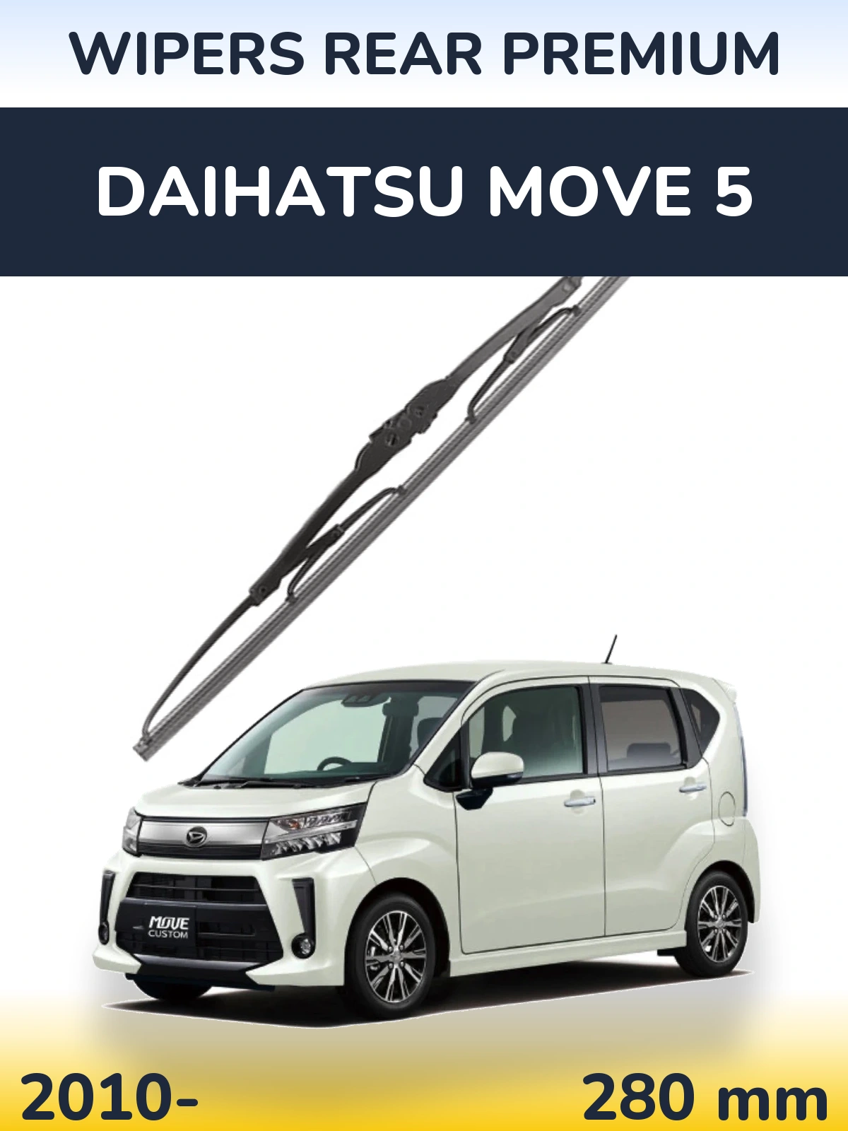 Zadní stěrač WIPERS REAR PREMIUM 280 mm pro Daihatsu Move 5 2010-2026