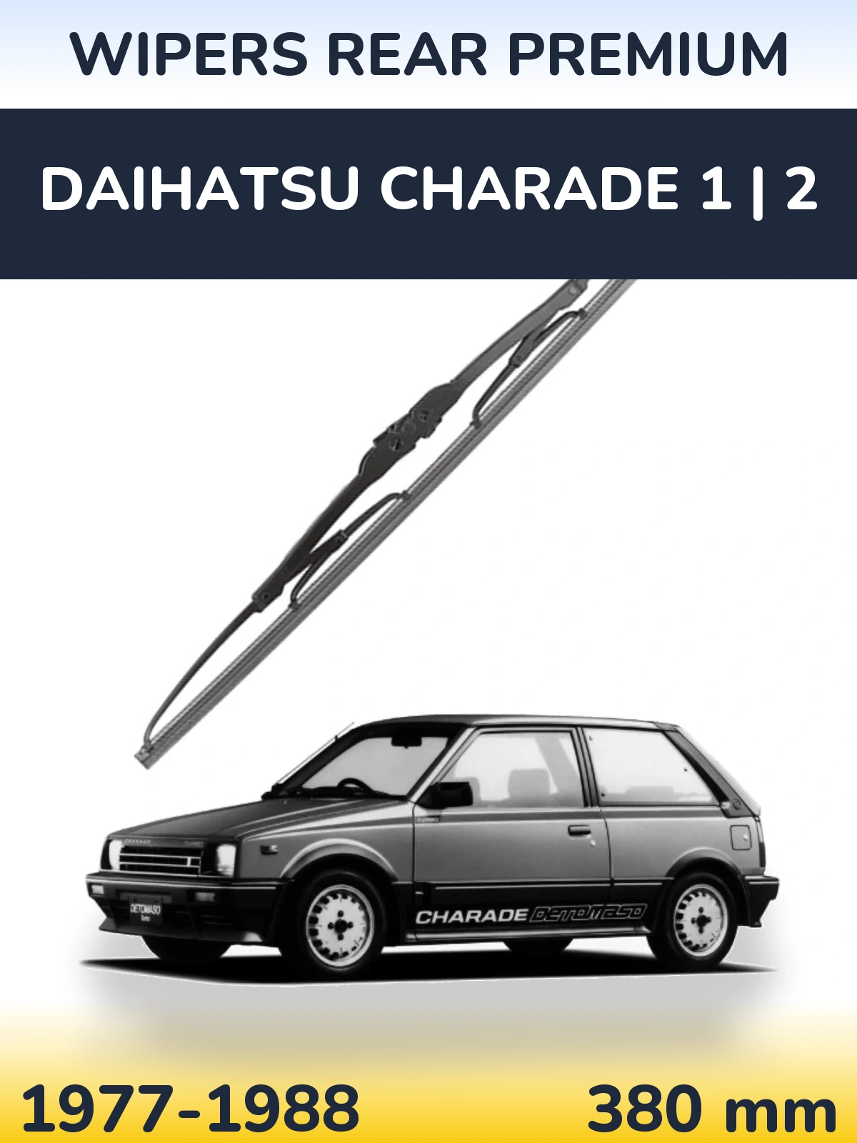 Zadní stěrač WIPERS REAR PREMIUM 380 mm pro Daihatsu Charade 1 | 2 1977-1988