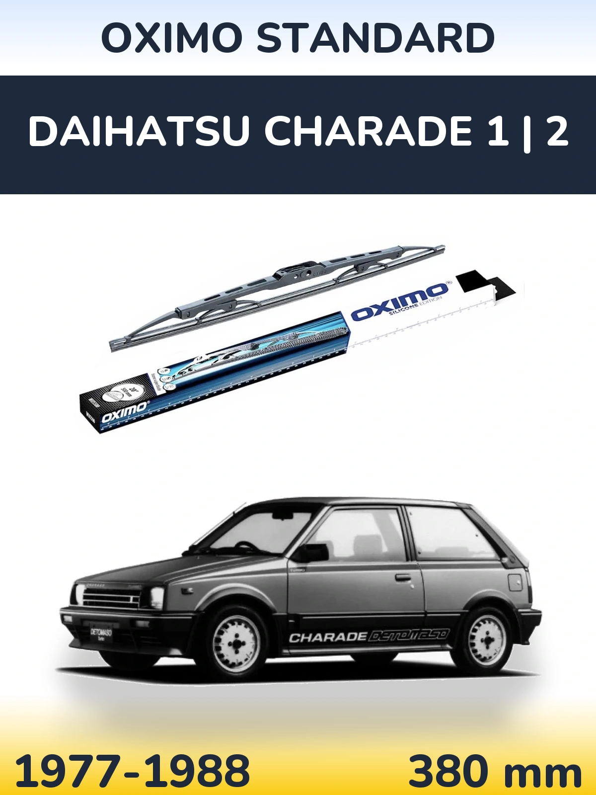 Zadní stěrač Oximo Standard 375 mm pro Daihatsu Charade 1 | 2 1977-1988