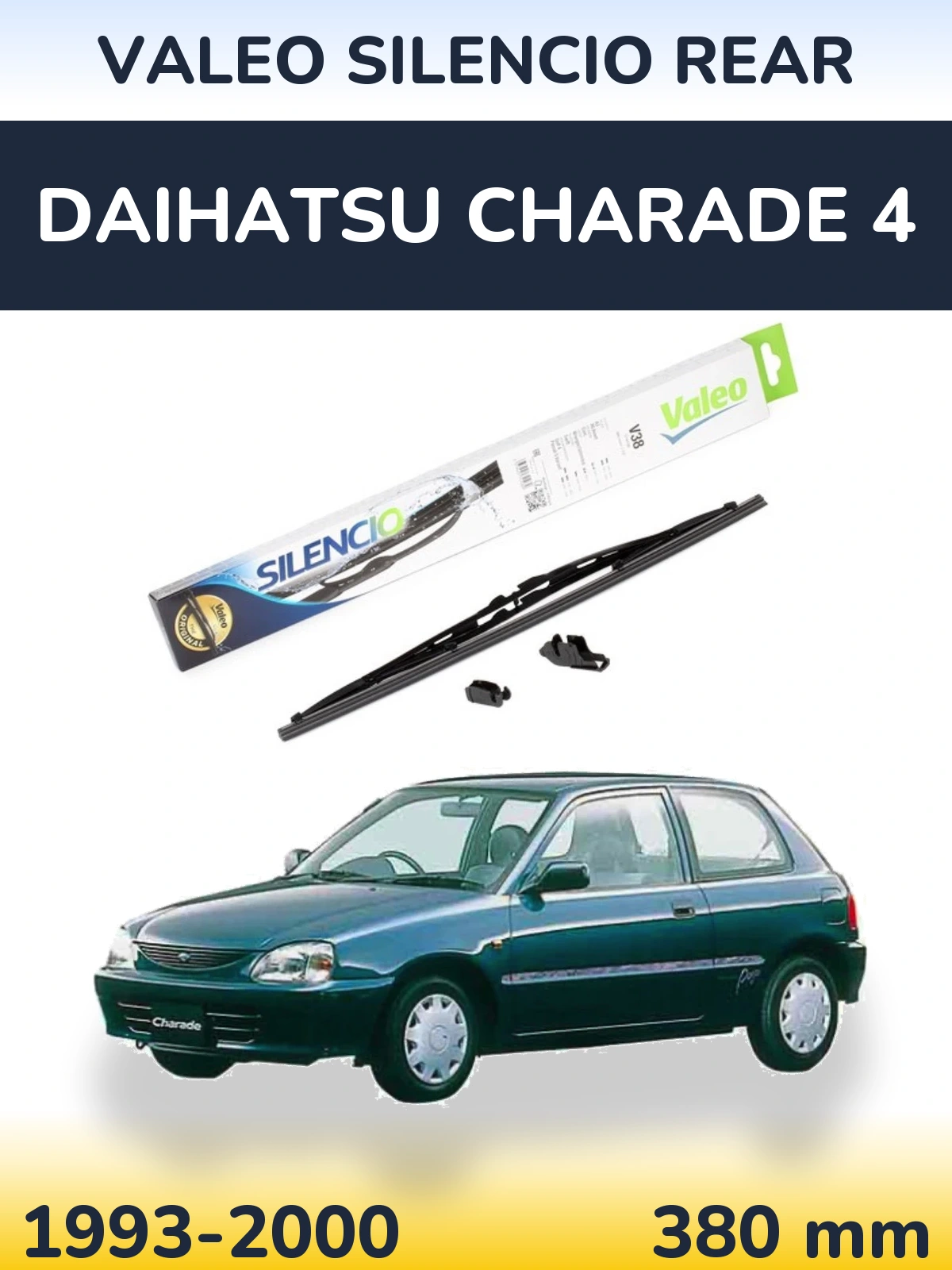 Zadní stěrač Valeo Silencio Rear 380 mm pro Daihatsu Charade 4 1993-2000