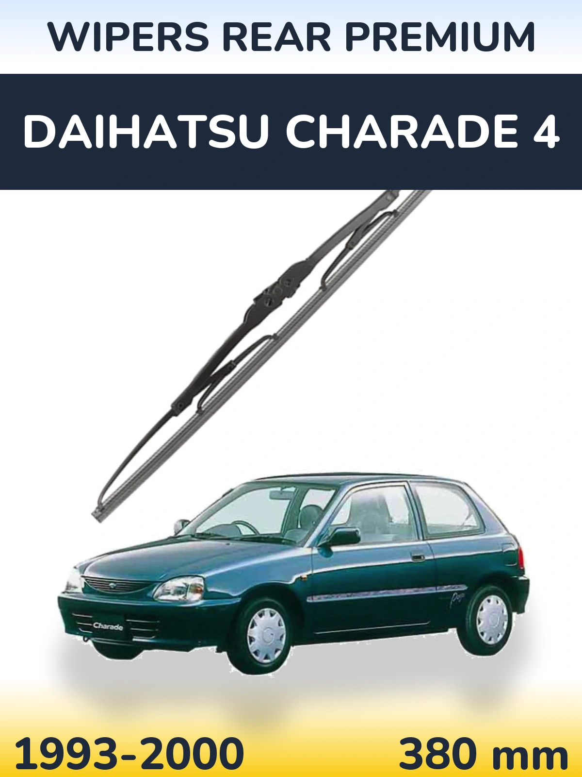 Zadní stěrač WIPERS REAR PREMIUM 380 mm pro Daihatsu Charade 4 1993-2000