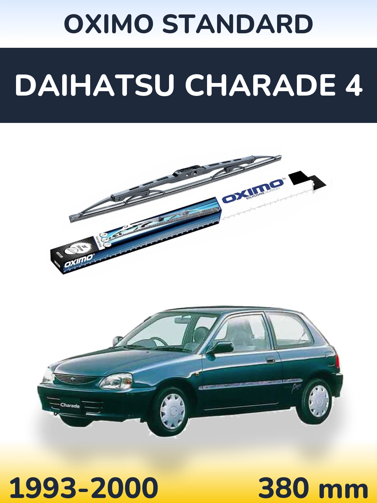 Zadní stěrač Oximo Standard 375 mm pro Daihatsu Charade 4 1993-2000