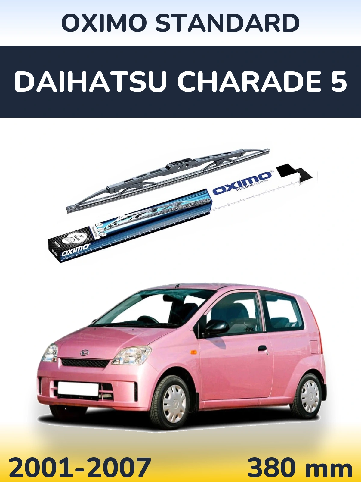 Zadní stěrač Oximo Standard 375 mm pro Daihatsu Charade 5 2001-2007