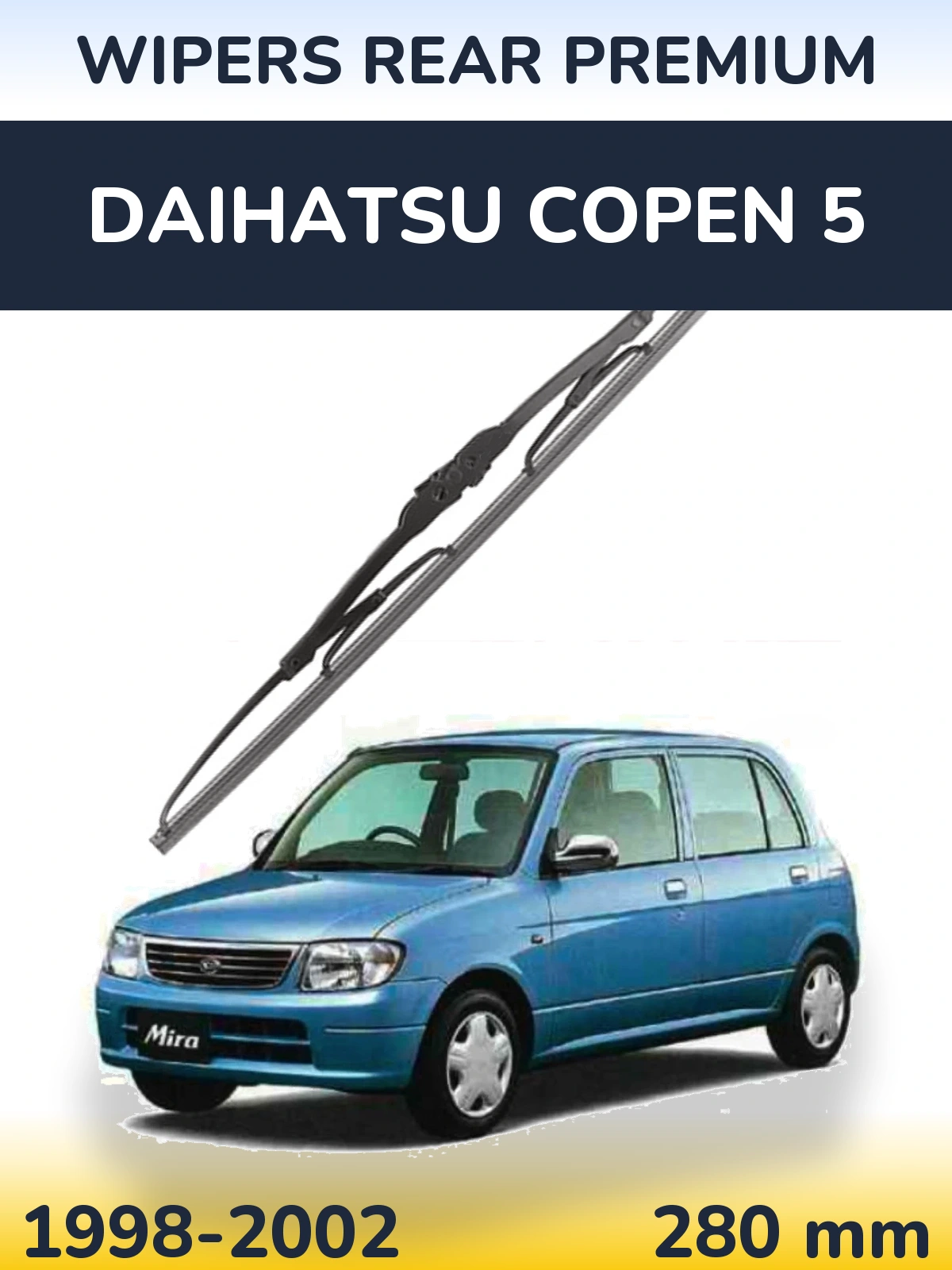 Zadní stěrač WIPERS REAR PREMIUM 280 mm pro Daihatsu Copen 5 1998-2002
