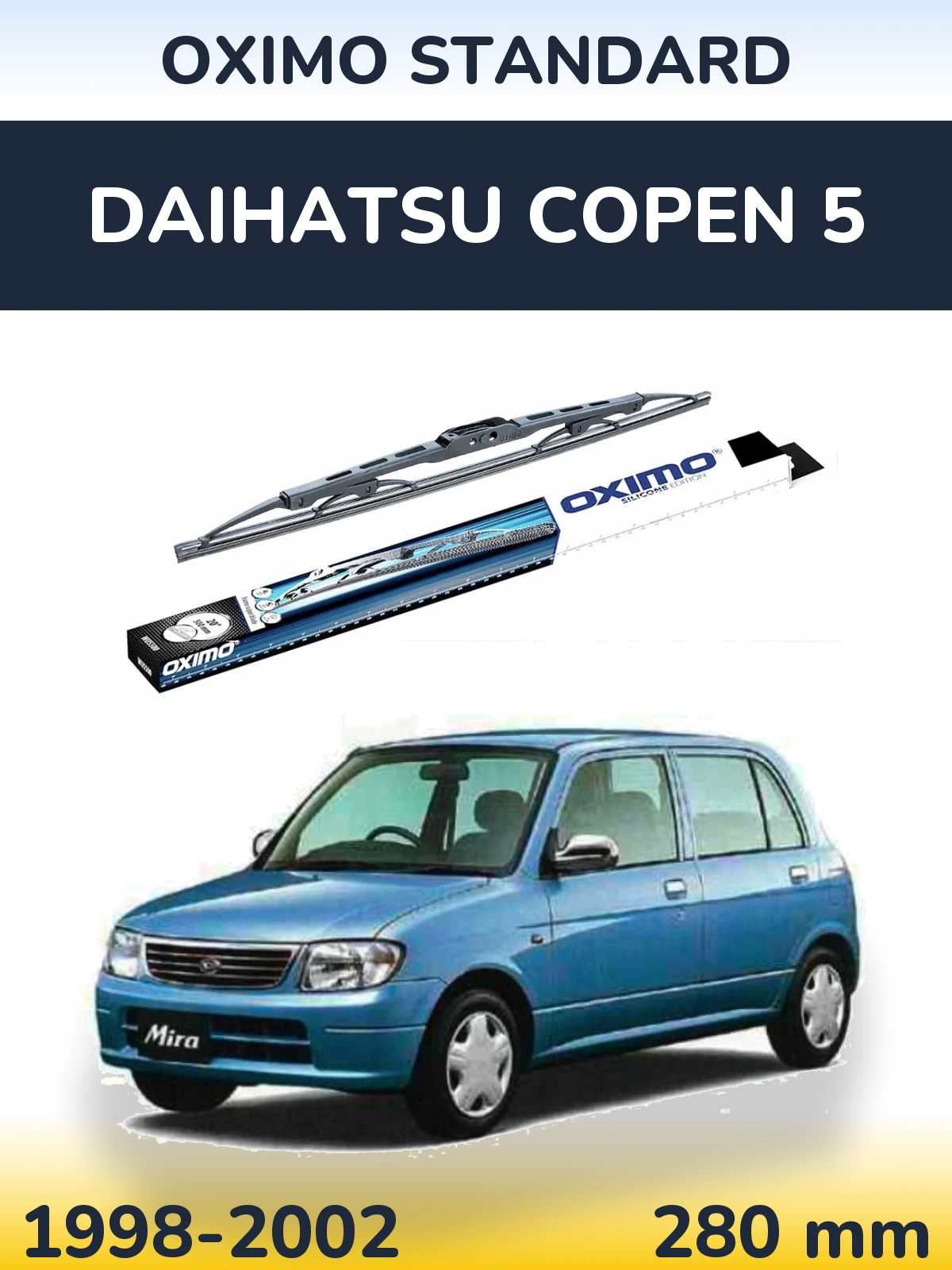 Zadní stěrač Oximo Standard 275 mm pro Daihatsu Copen 5 1998-2002
