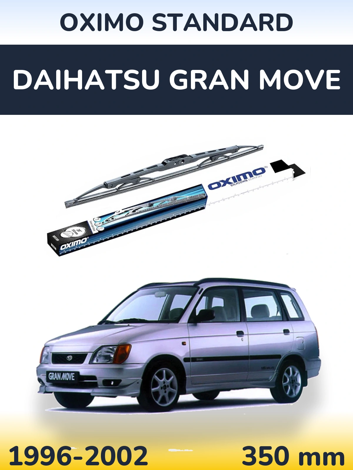 Zadní stěrač Oximo Standard 350 mm pro Daihatsu Gran Move 1996-2002
